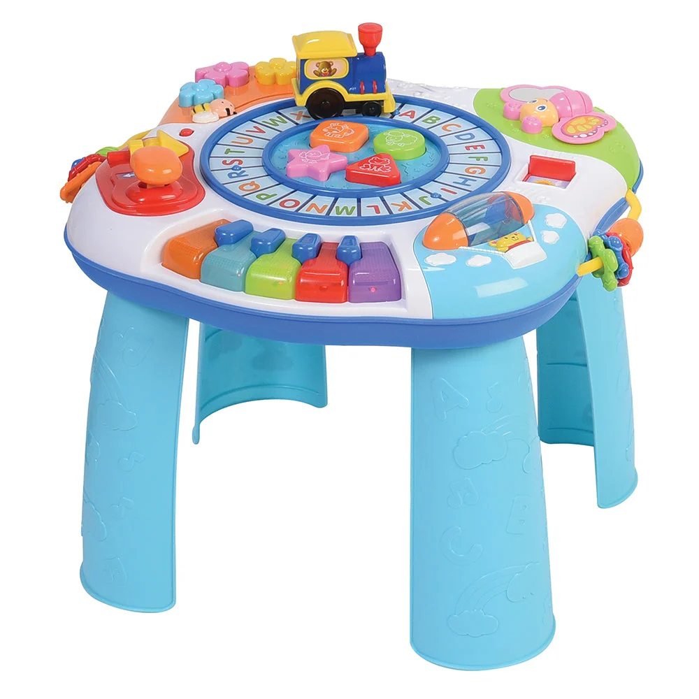 Letter Train Musical Learning Table – Interactive Toddler Activity Center 12+ Months