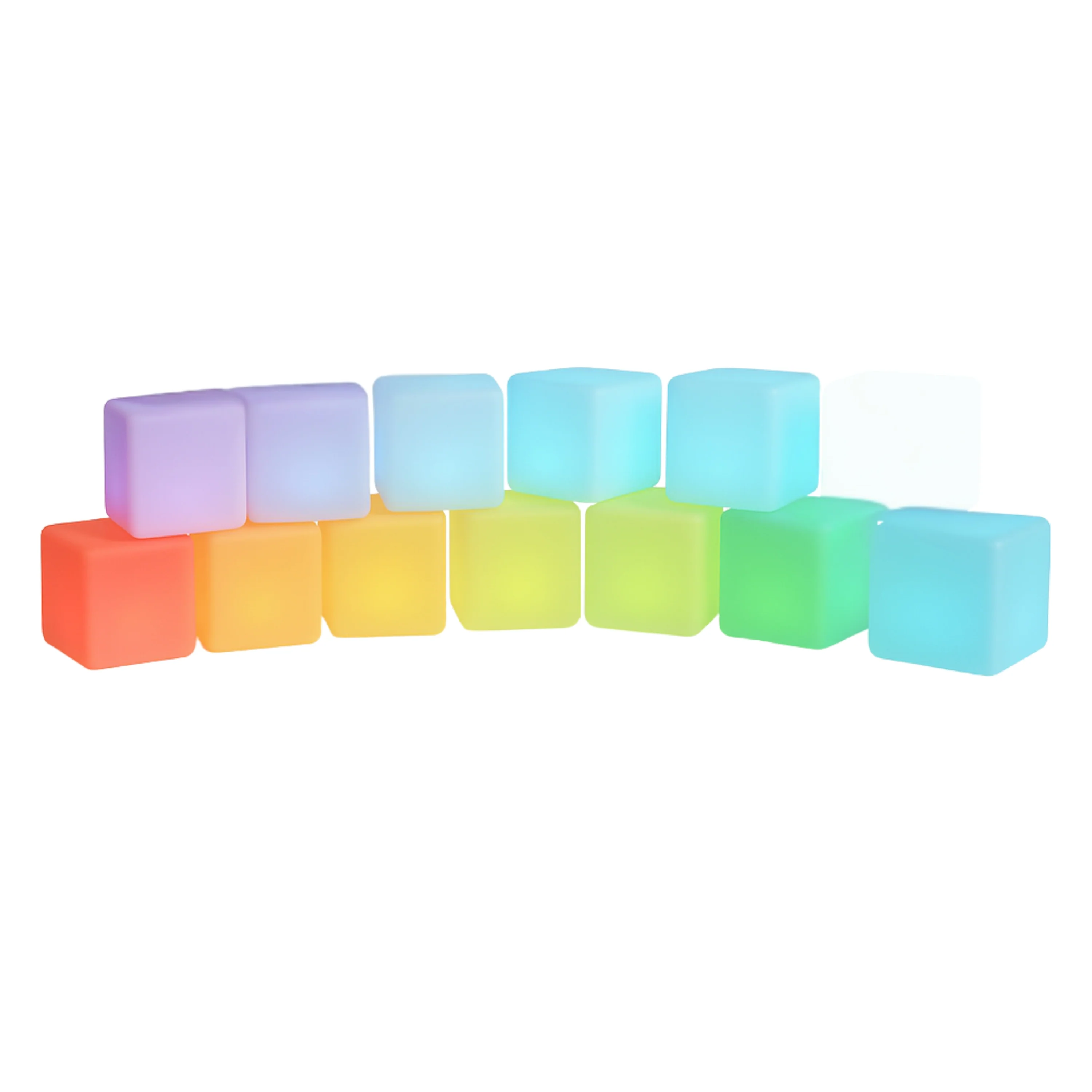 Rechargeable LED Light Blocks | 12-Piece Color-Changing STEM Sensory Building Set - Image 3