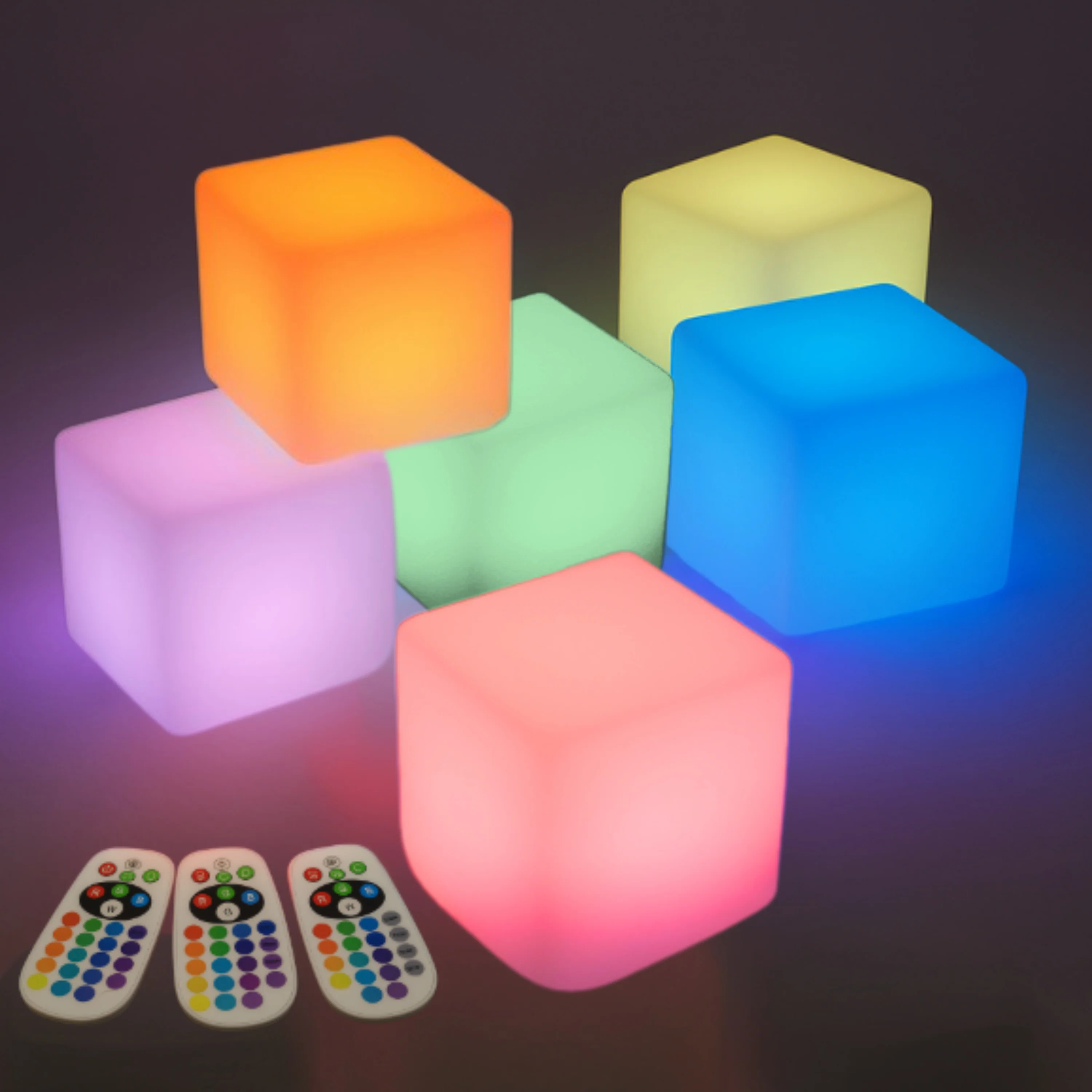 Rechargeable LED Light Blocks | 12-Piece Color-Changing STEM Sensory Building Set - Image 4