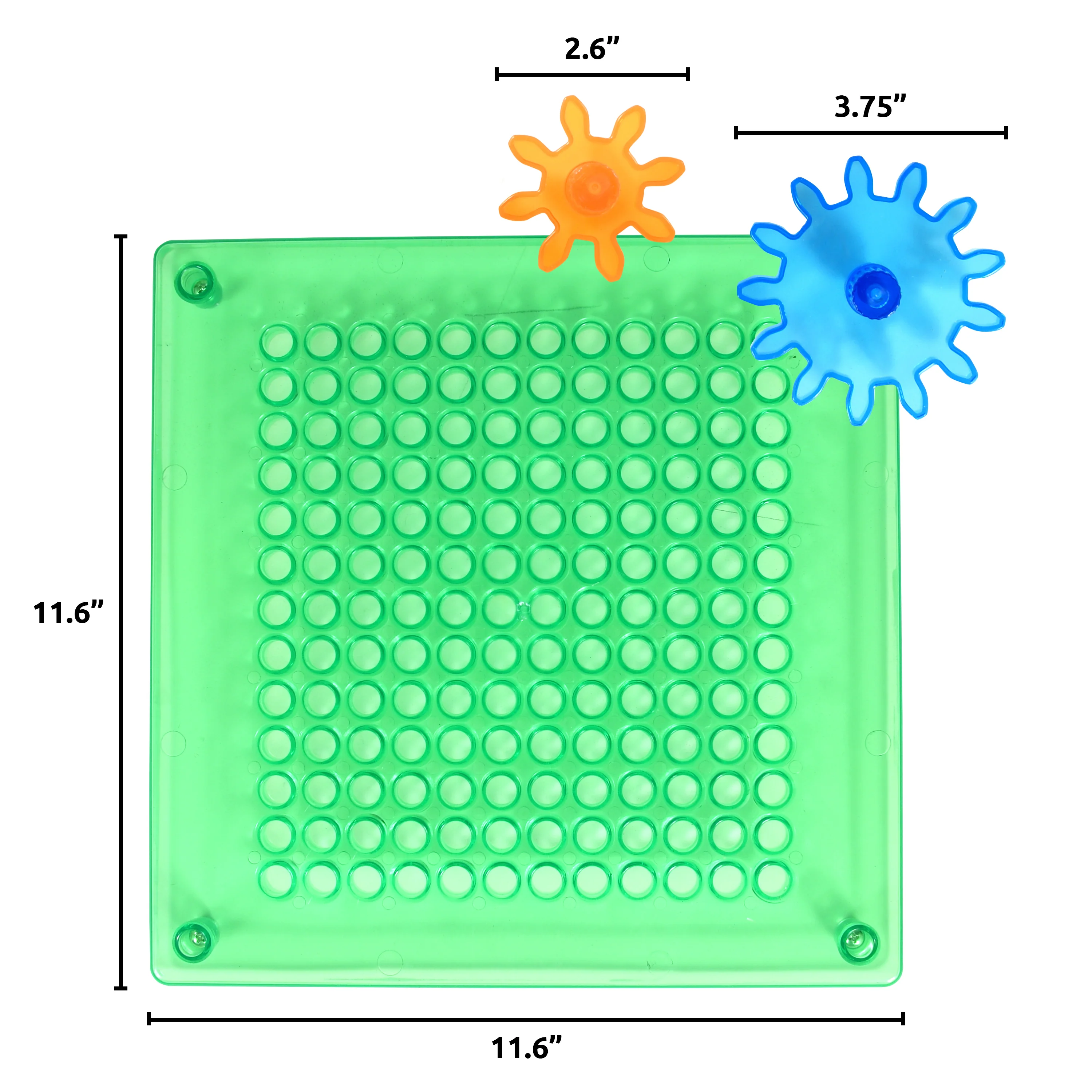 Light Table Gears & Plates | Set of 3 STEM Gear Boards with 24 Spinning Gears - Image 13