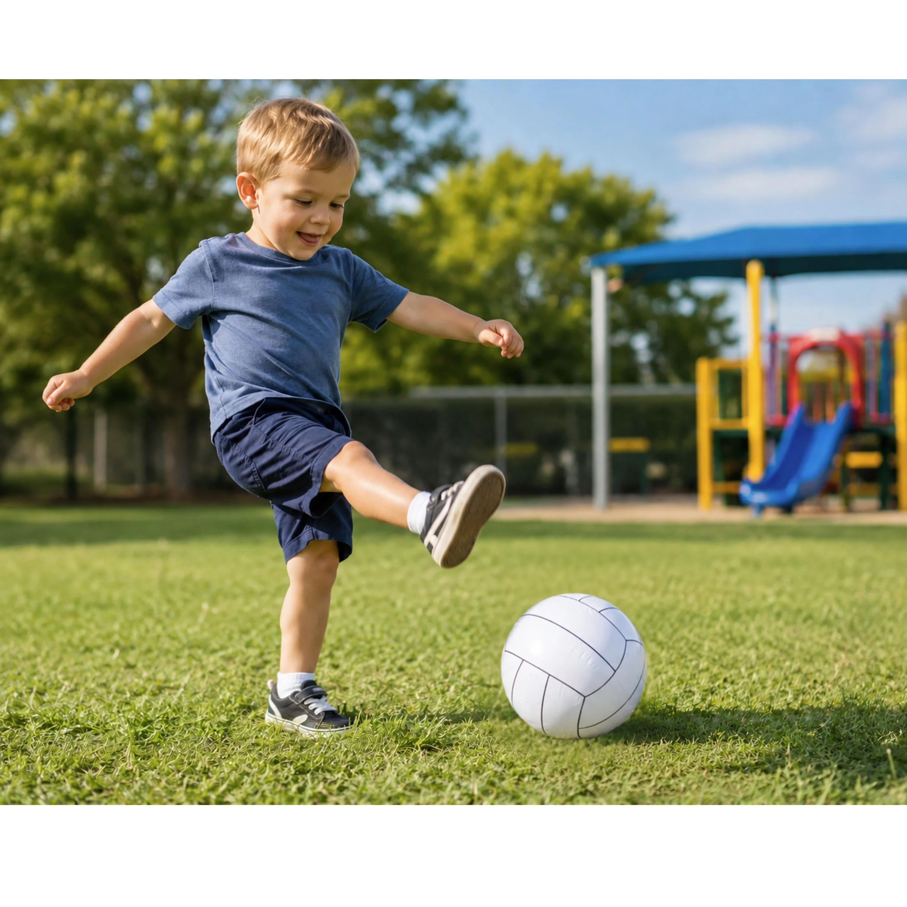 Lightweight Inflatable Toss & Kick Ball - Set of 12 - Image 2