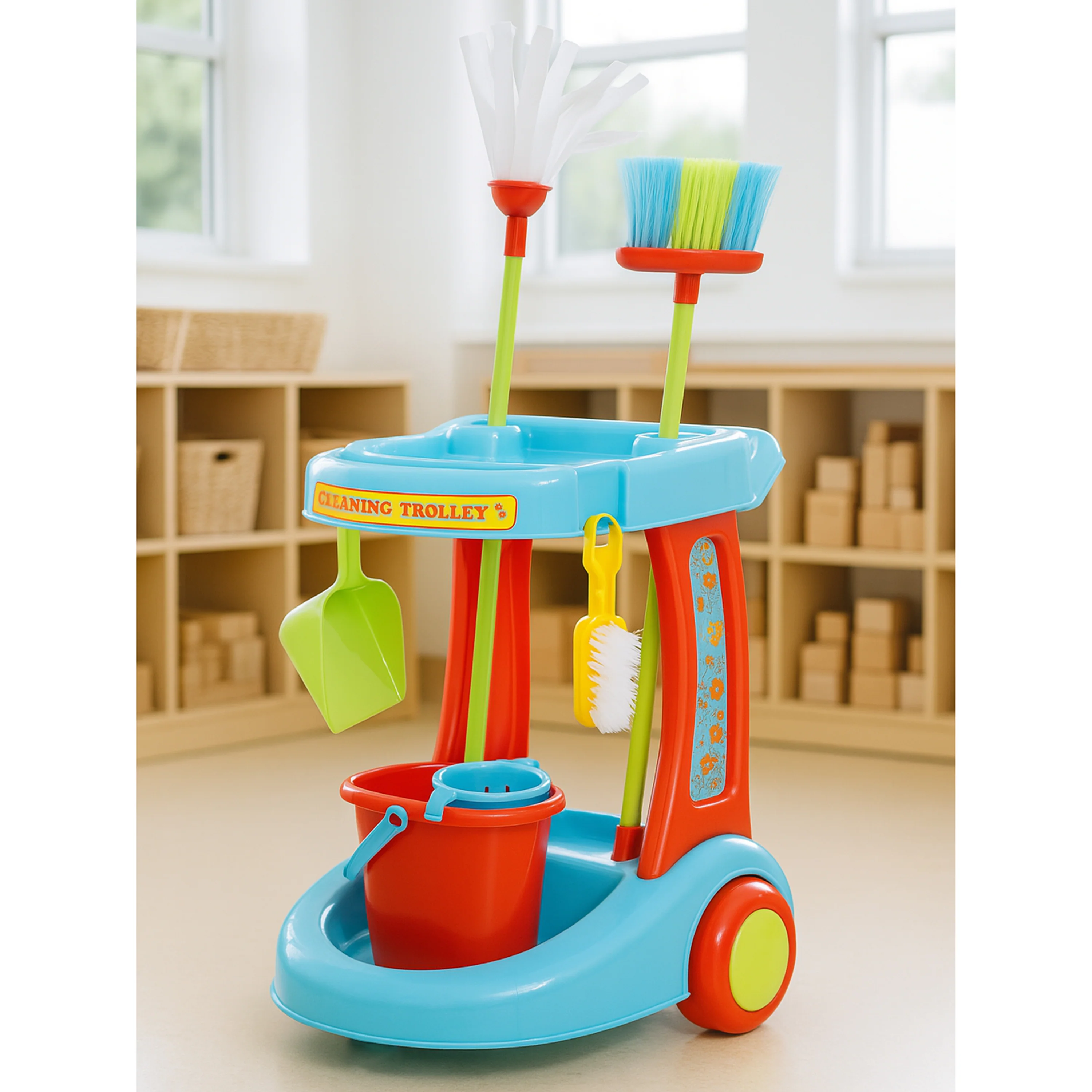 Interactive Kids Cleaning Set with Sound & Motion | Pretend Play Chores 3+ - Image 13
