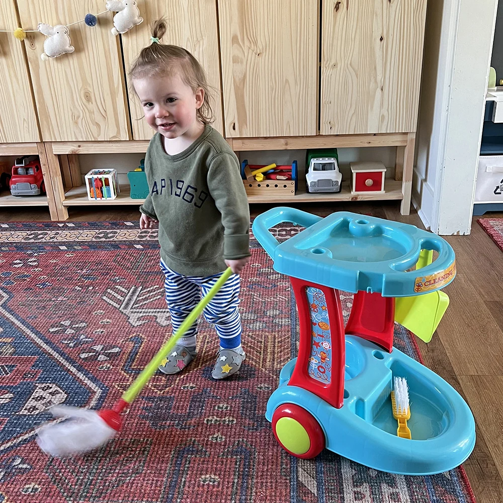 Interactive Kids Cleaning Set with Sound & Motion | Pretend Play Chores 3+ - Image 2