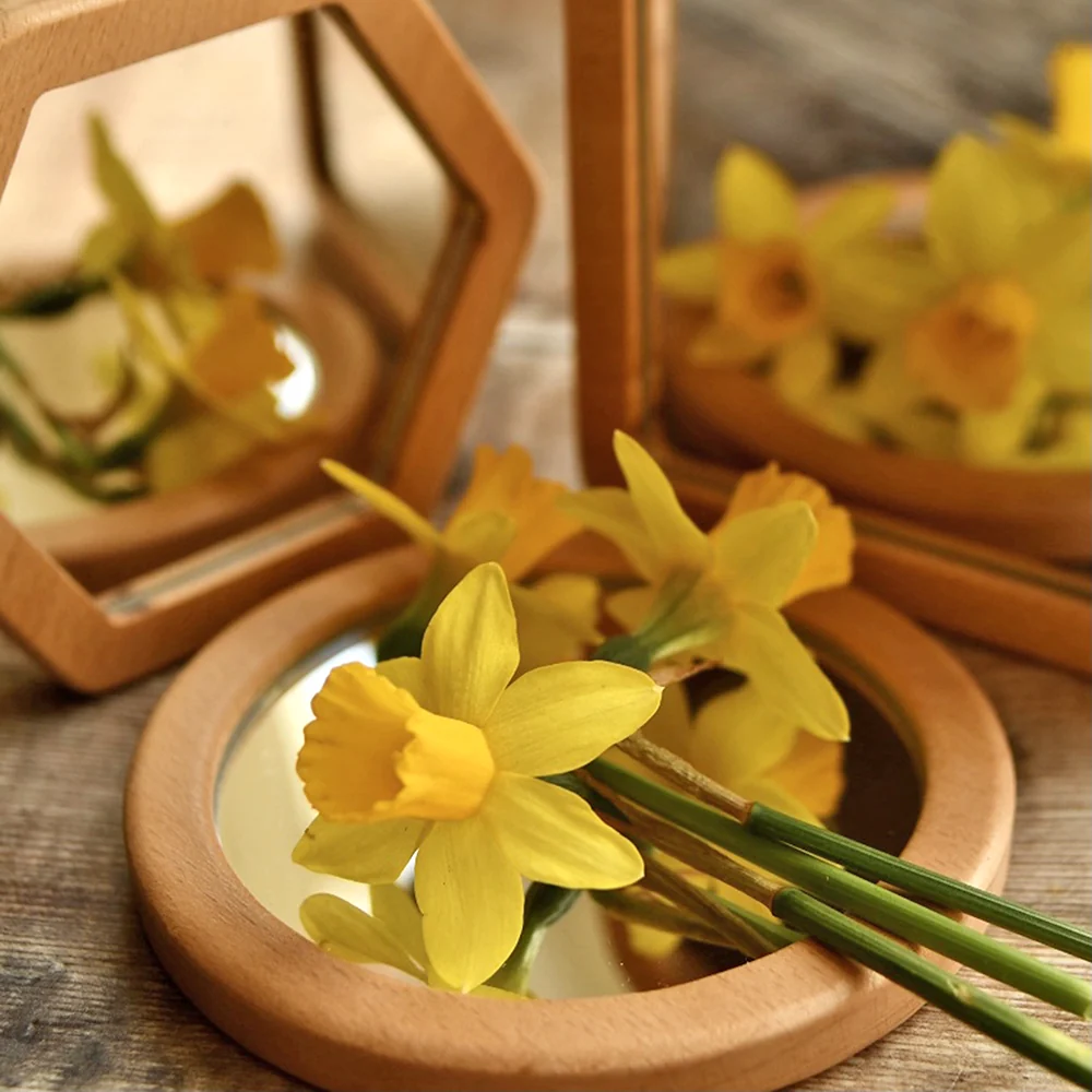 Little Looking Shape Discovery Mirrors | Eco-Friendly Wooden Reflection Set - Image 4
