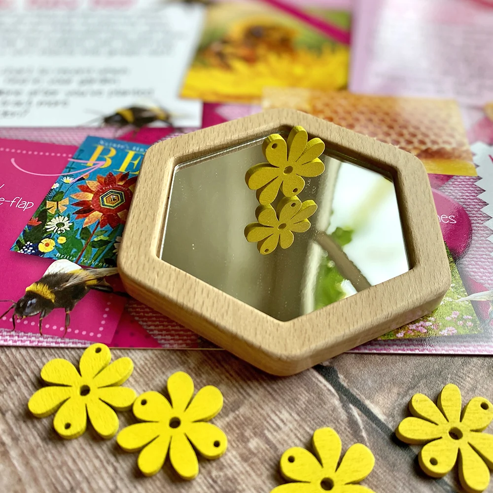 Little Looking Shape Discovery Mirrors | Eco-Friendly Wooden Reflection Set - Image 7