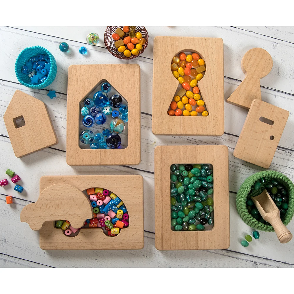 Little Looking Discovery Home Shapes |  Eco-Friendly Wooden Sensory Set