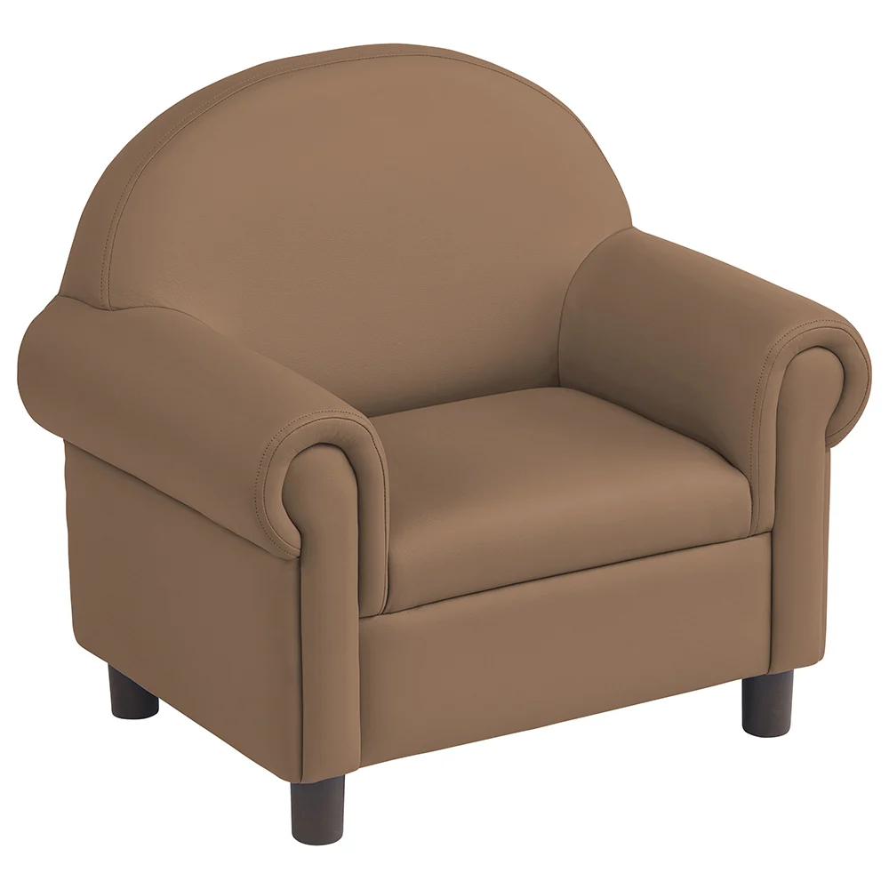 Little Lux Chocolate Preschool Lounge Chair | Adjustable Kids’ Soft Seat for Reading & Relaxation - Image 2