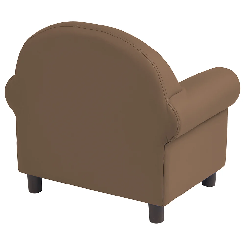 Little Lux Chocolate Preschool Lounge Chair | Adjustable Kids’ Soft Seat for Reading & Relaxation - Image 4