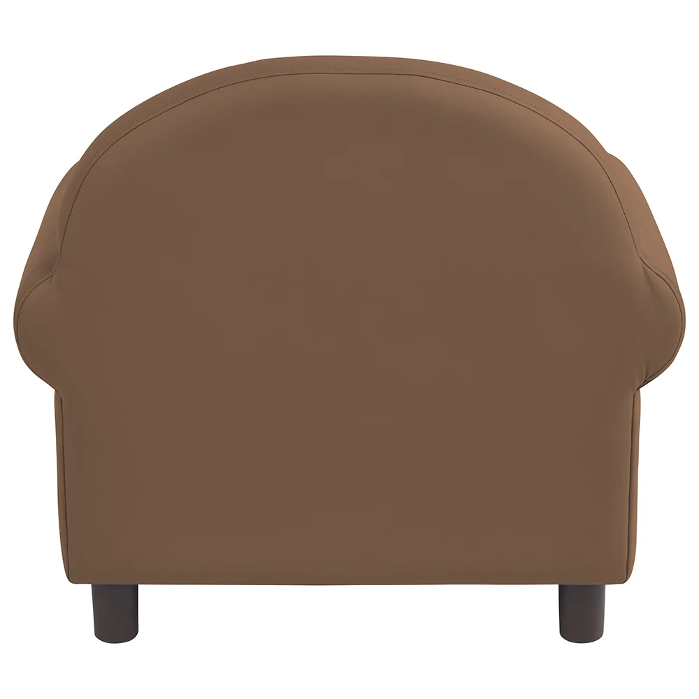 Little Lux Chocolate Preschool Lounge Chair | Adjustable Kids’ Soft Seat for Reading & Relaxation - Image 5