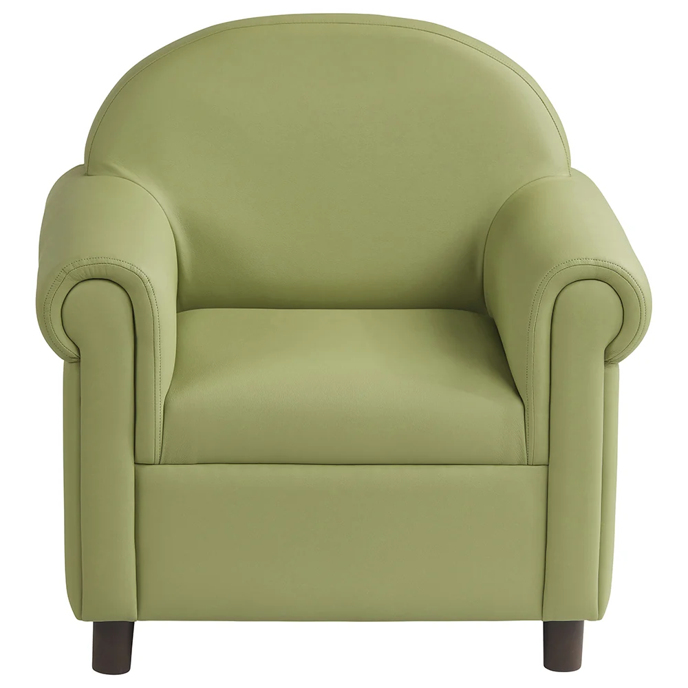 Little Lux Fern Green Preschool Lounge Chair | Adjustable Kids’ Soft Seat for Reading & Relaxation