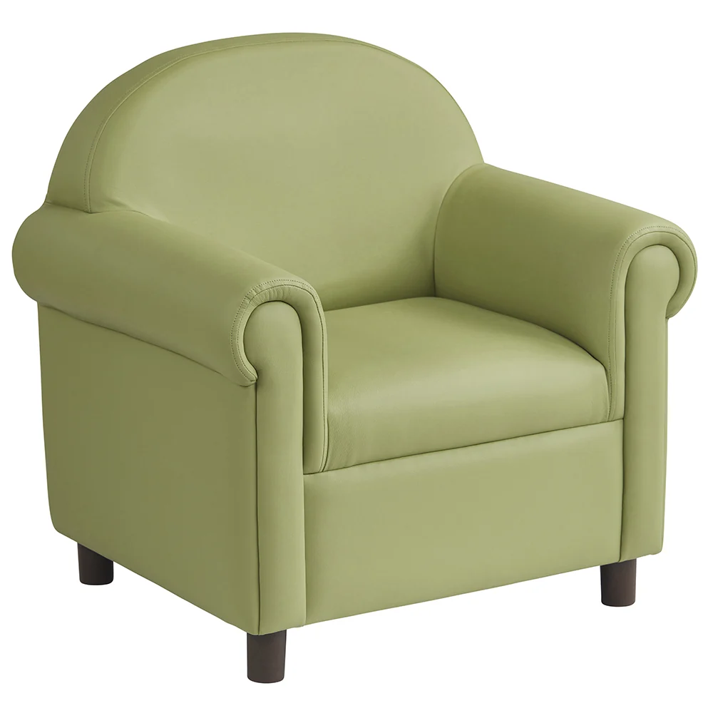 Little Lux Fern Green Preschool Lounge Chair | Adjustable Kids’ Soft Seat for Reading & Relaxation - Image 2