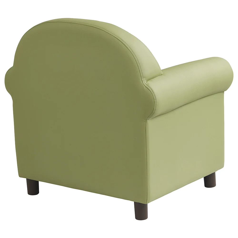 Little Lux Fern Green Preschool Lounge Chair | Adjustable Kids’ Soft Seat for Reading & Relaxation - Image 4