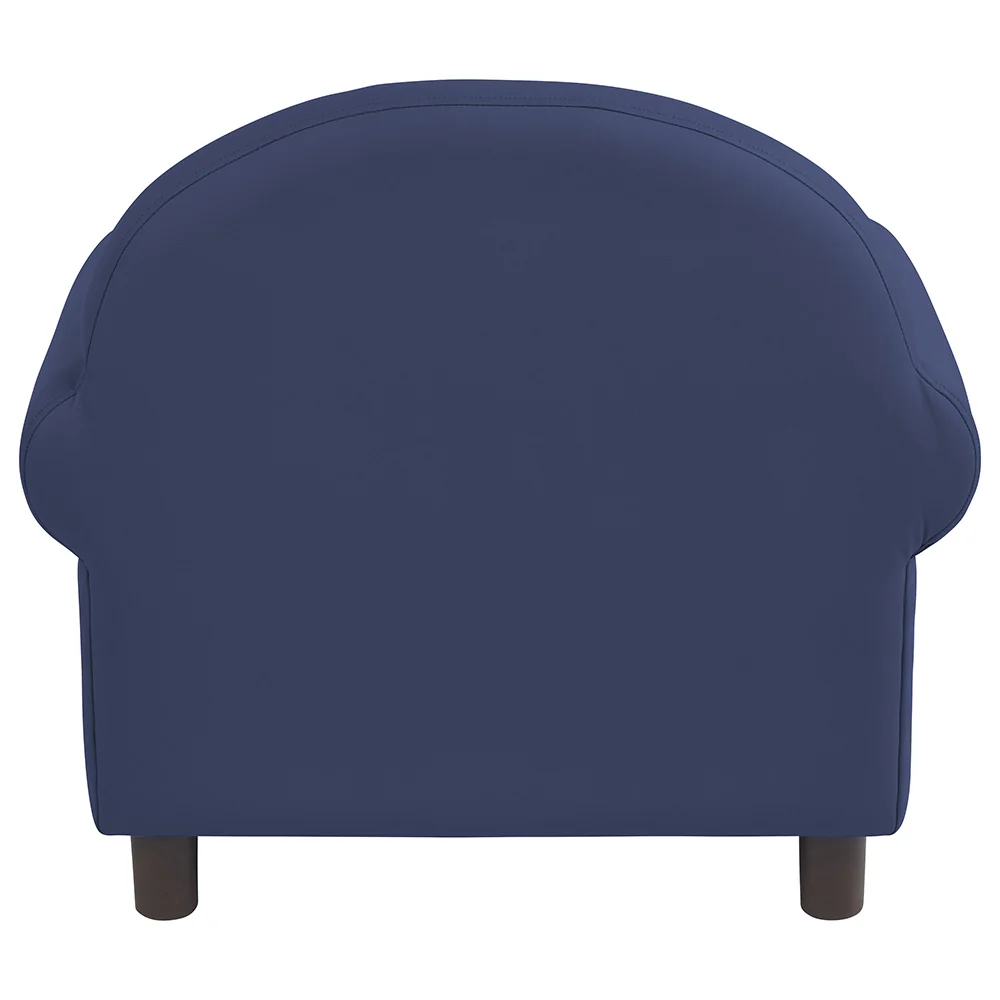 Little Lux Navy Preschool Lounge Chair | Adjustable Kids’ Soft Seat for Reading & Relaxation - Image 5