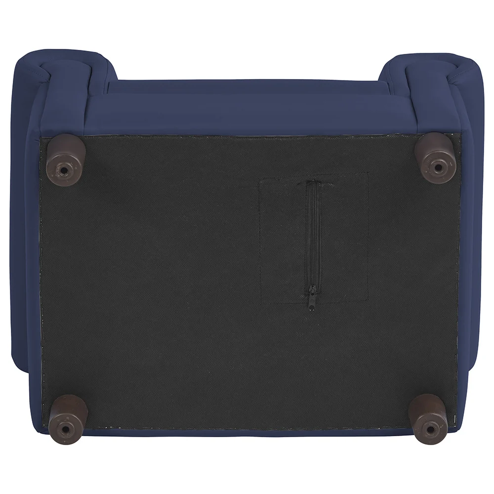 Little Lux Navy Preschool Lounge Chair | Adjustable Kids’ Soft Seat for Reading & Relaxation - Image 6