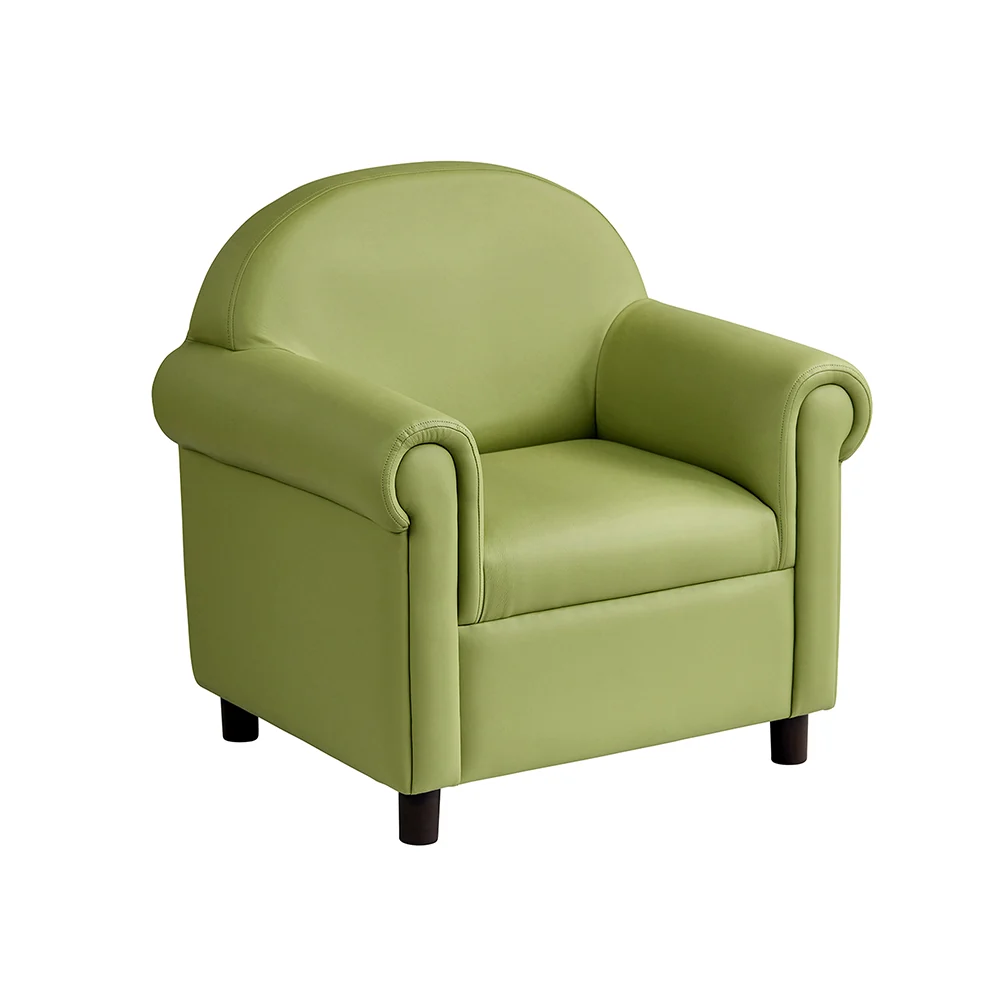 Little Lux Fern Green Preschool Chair & Sofa Set | Adjustable Faux Leather Kids’ Seating - Image 2
