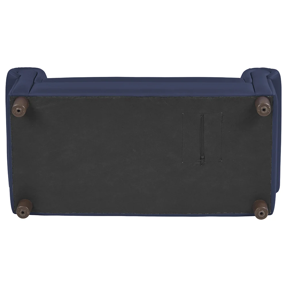 Little Lux Navy Preschool Chair & Sofa Set | Adjustable Faux Leather Kids’ Seating - Image 5