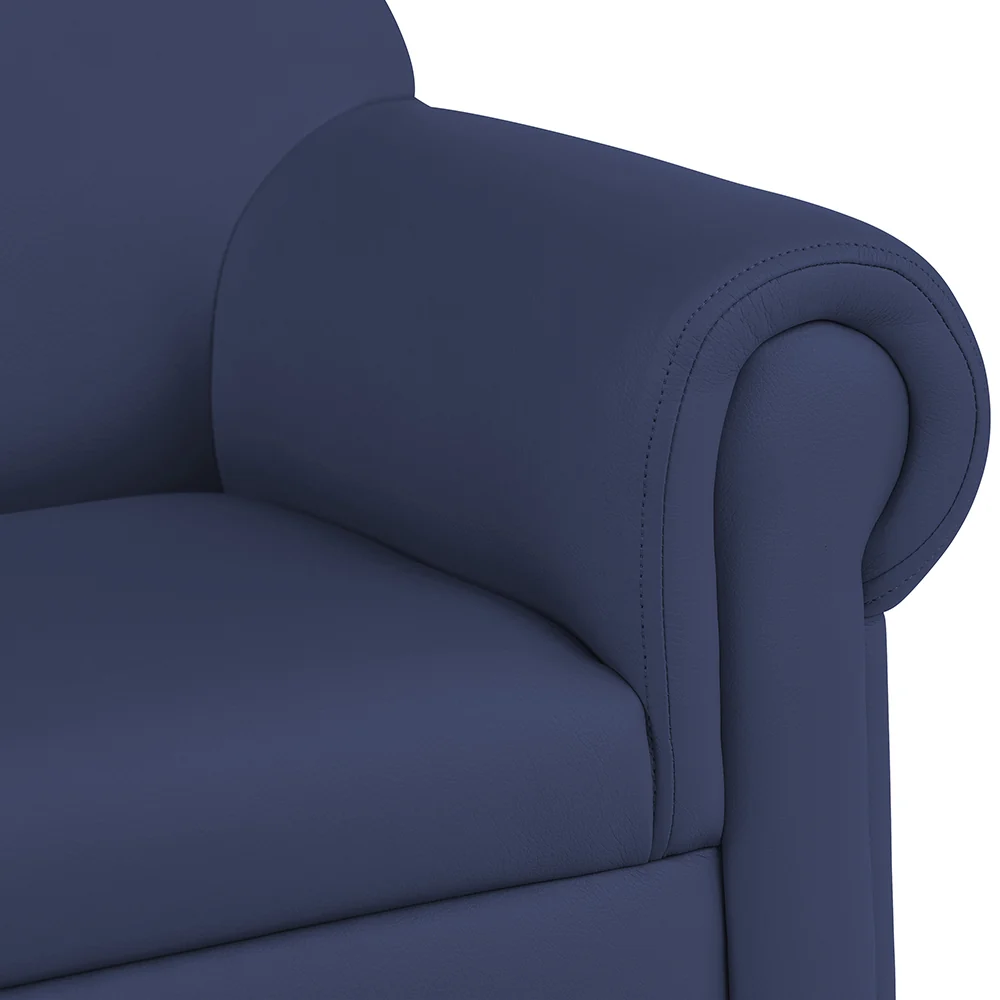 Little Lux Navy Preschool Chair & Sofa Set | Adjustable Faux Leather Kids’ Seating - Image 6