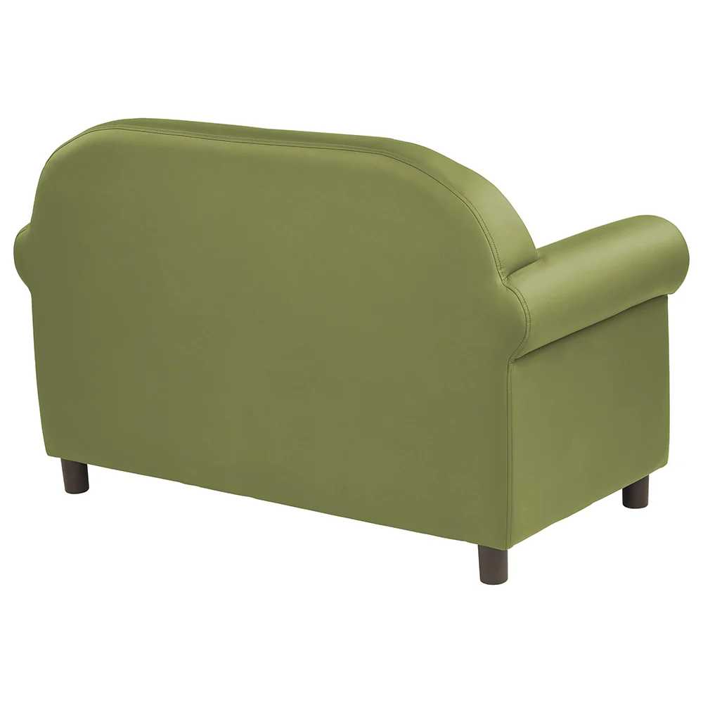 Little Lux Fern Green Preschool Sofa | Adjustable Faux Leather Kids' Couch - Image 4
