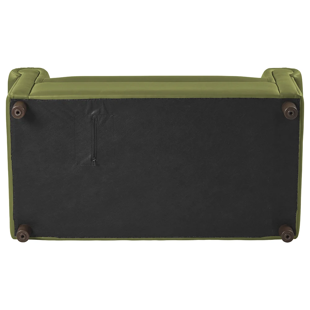 Little Lux Fern Green Preschool Sofa | Adjustable Faux Leather Kids' Couch - Image 6