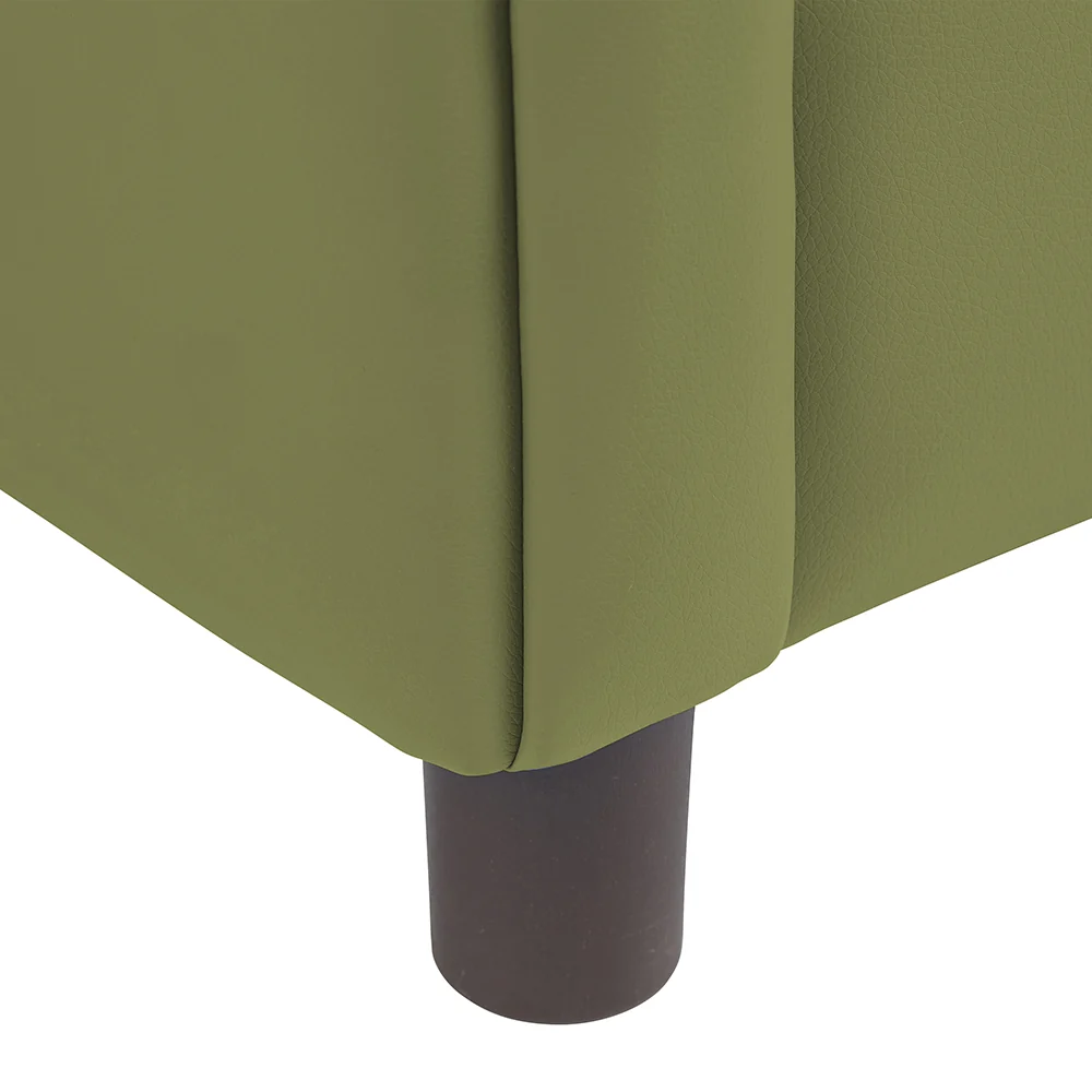 Little Lux Fern Green Preschool Sofa | Adjustable Faux Leather Kids' Couch - Image 7