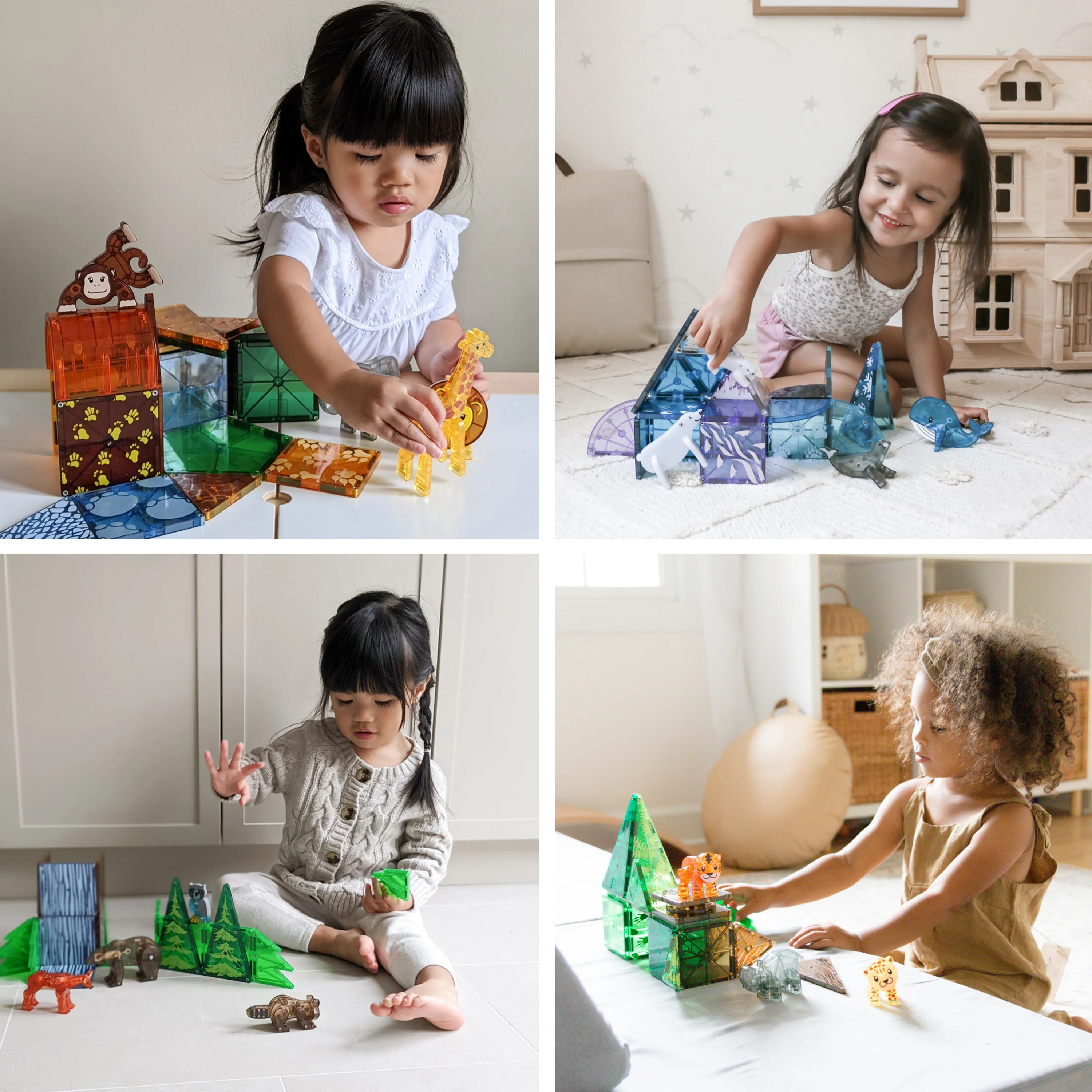 MAGNA-TILES® Magnetic Builders | Jungle, Safari, Arctic & Forest-Themed Magnetic Tile Sets - Image 2