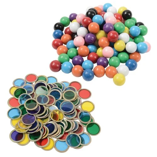 Magnet Accessory Set – 100 Metal Chips & 100 Magnetic Marbles