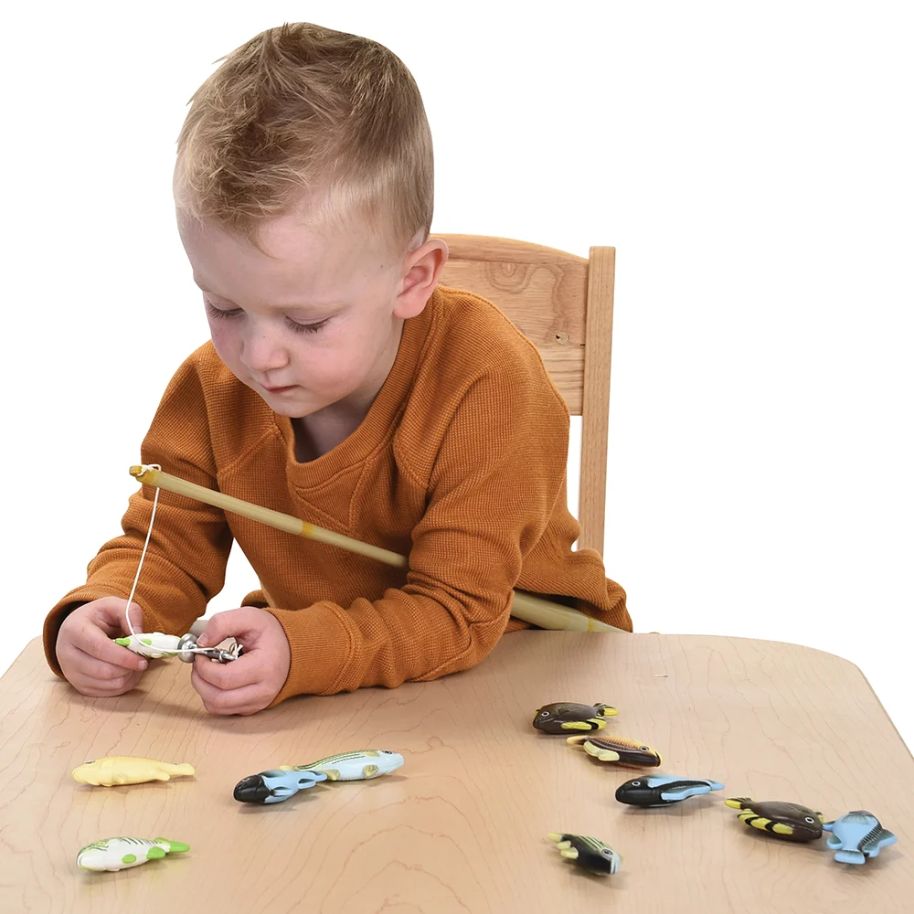 Magnetic Fishing Set | Educational Fishing Game with 4 Magnetic Poles & 24 Floating Fish - Image 4