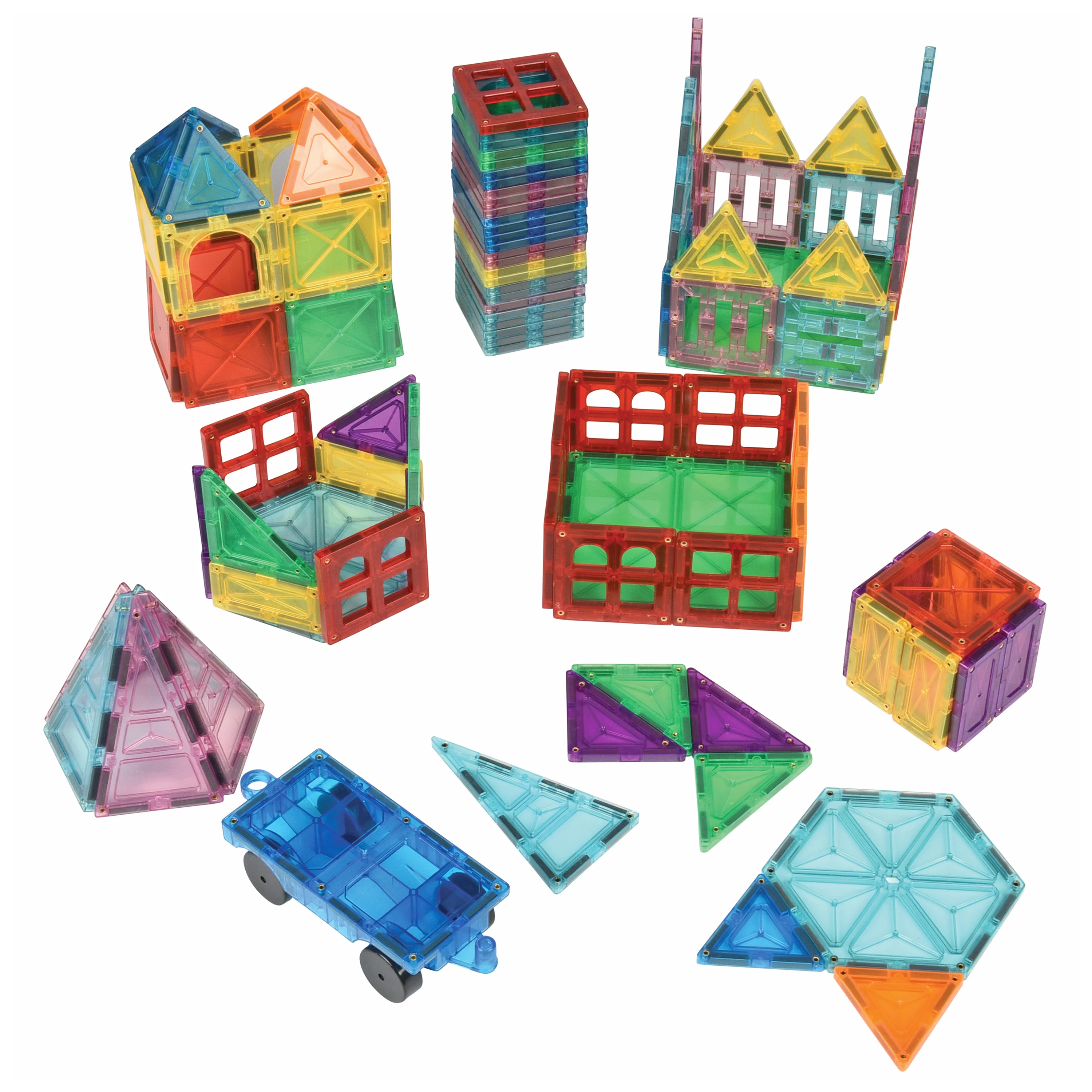 Magrivets™ Magnetic Tiles - Set of 112| Hands-On STEM Learning