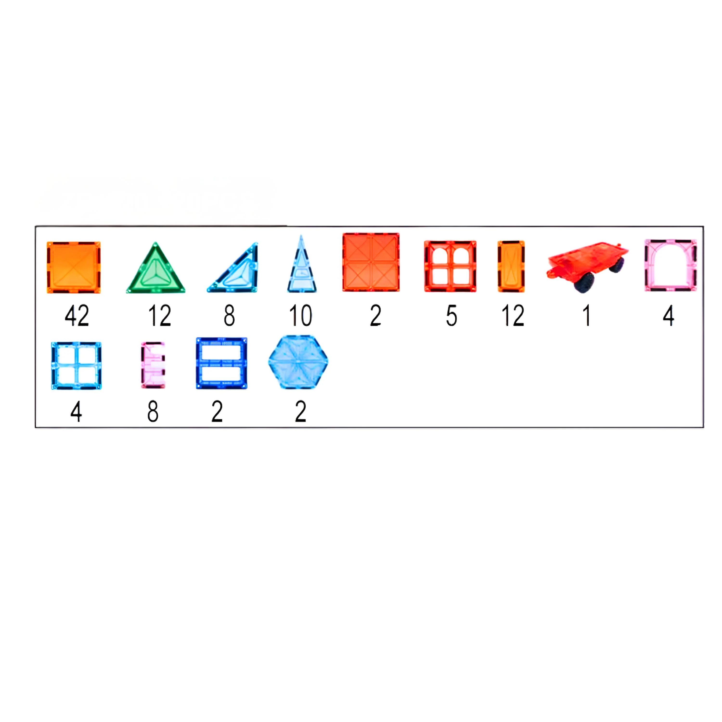 Magrivets™ Magnetic Tiles - Set of 112| Hands-On STEM Learning - Image 10
