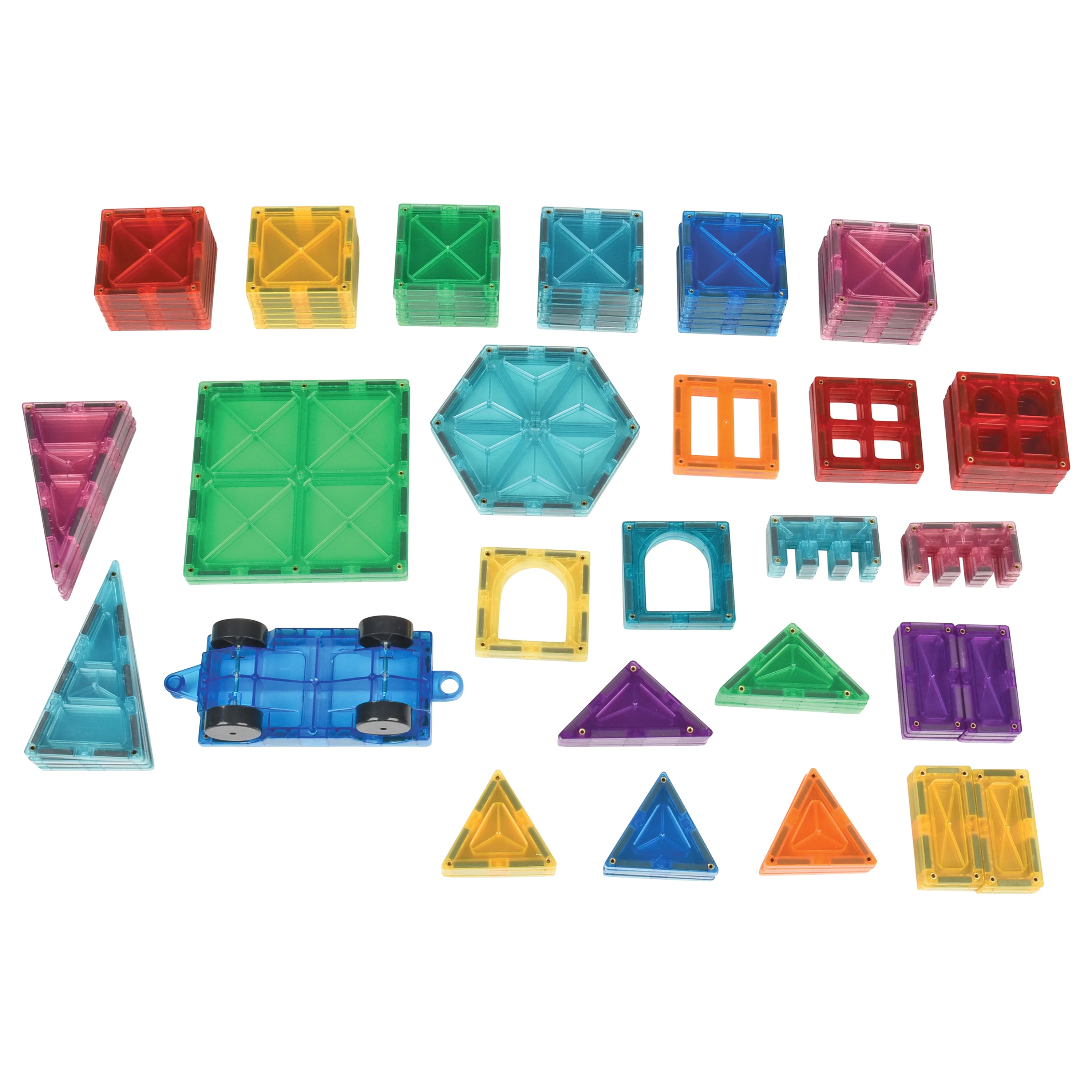 Magrivets™ Magnetic Tiles - Set of 112| Hands-On STEM Learning - Image 3
