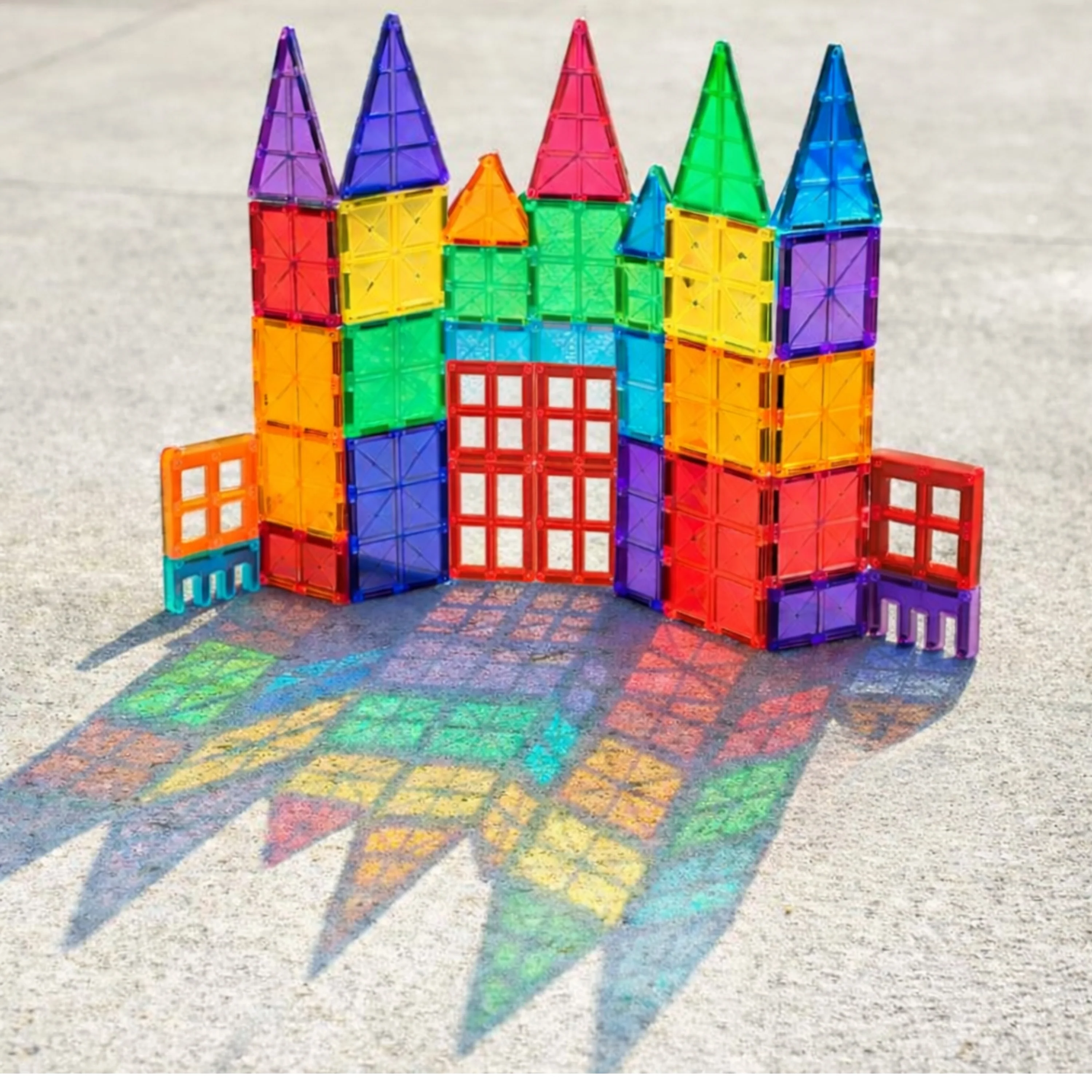 Magrivets™ Magnetic Tiles - Set of 112| Hands-On STEM Learning - Image 4