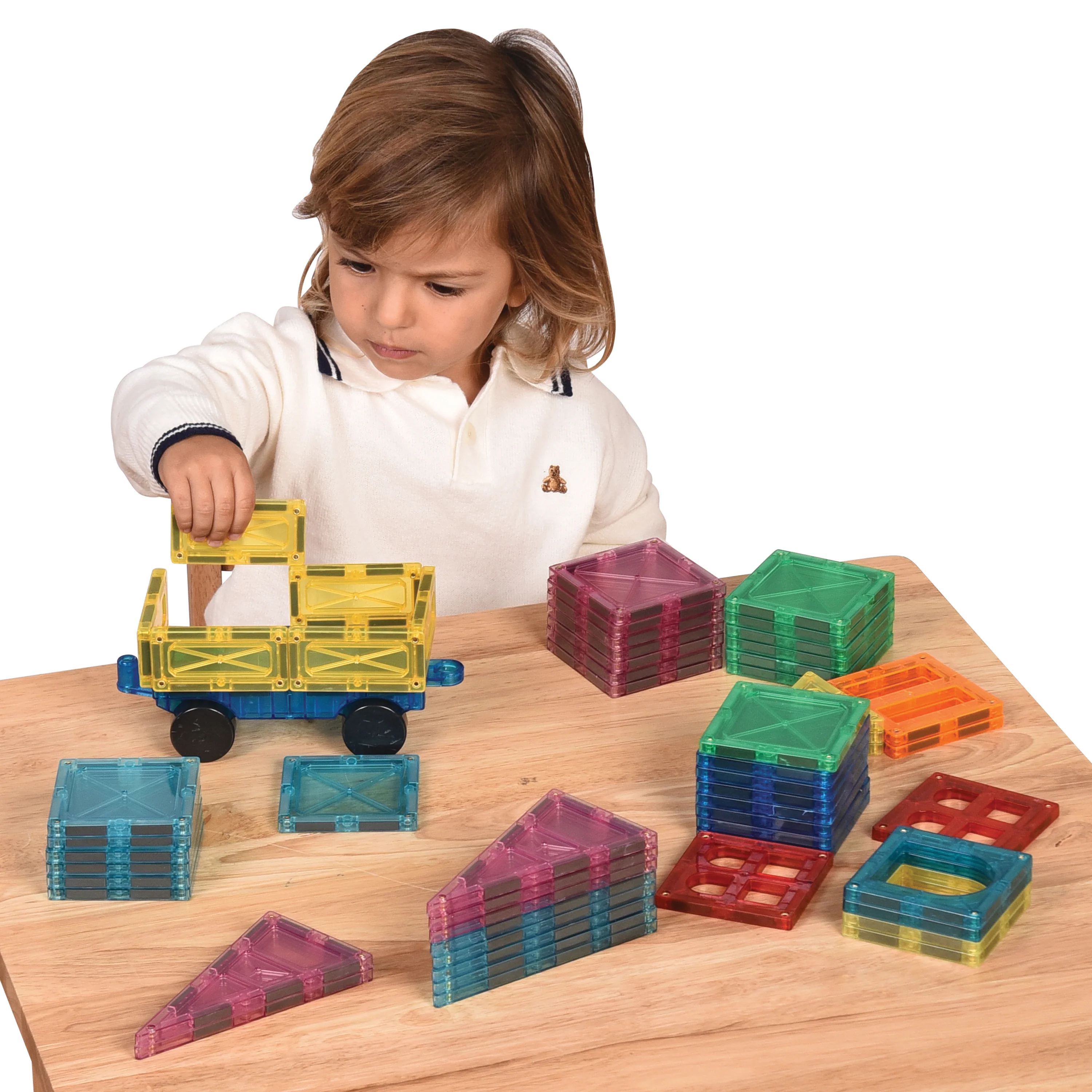 Magrivets™ Magnetic Tiles - Set of 112| Hands-On STEM Learning - Image 6