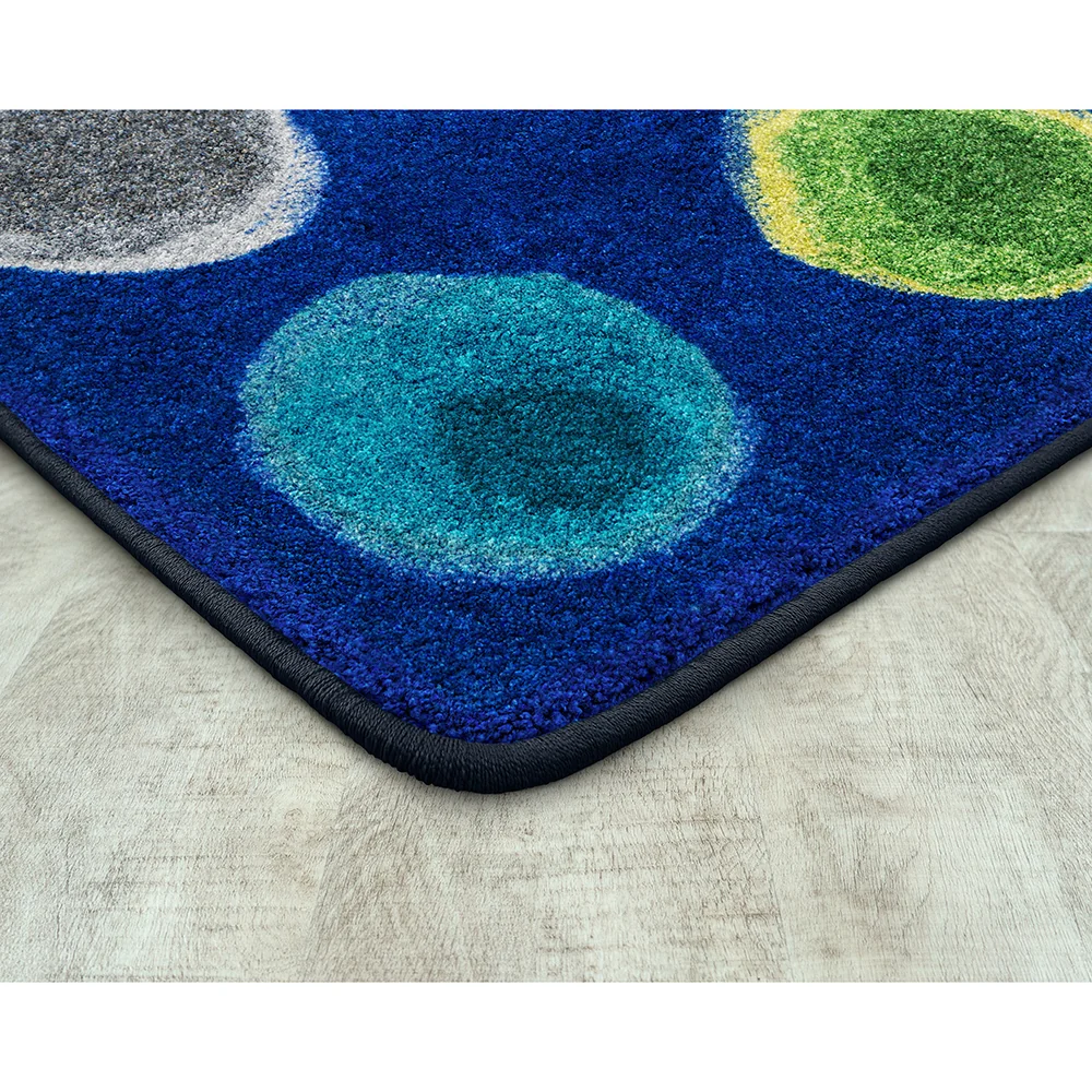 Marine Watercolor Spots Classroom Seating Rug - Image 3