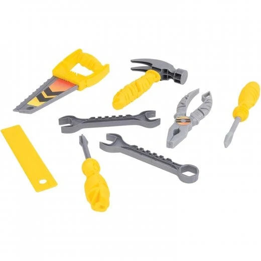 Master Builder's Tool Set | 21-Piece Pretend Play Kit with Hard Hat, Toolbelt, and 4-in-1 Multitool - Image 6