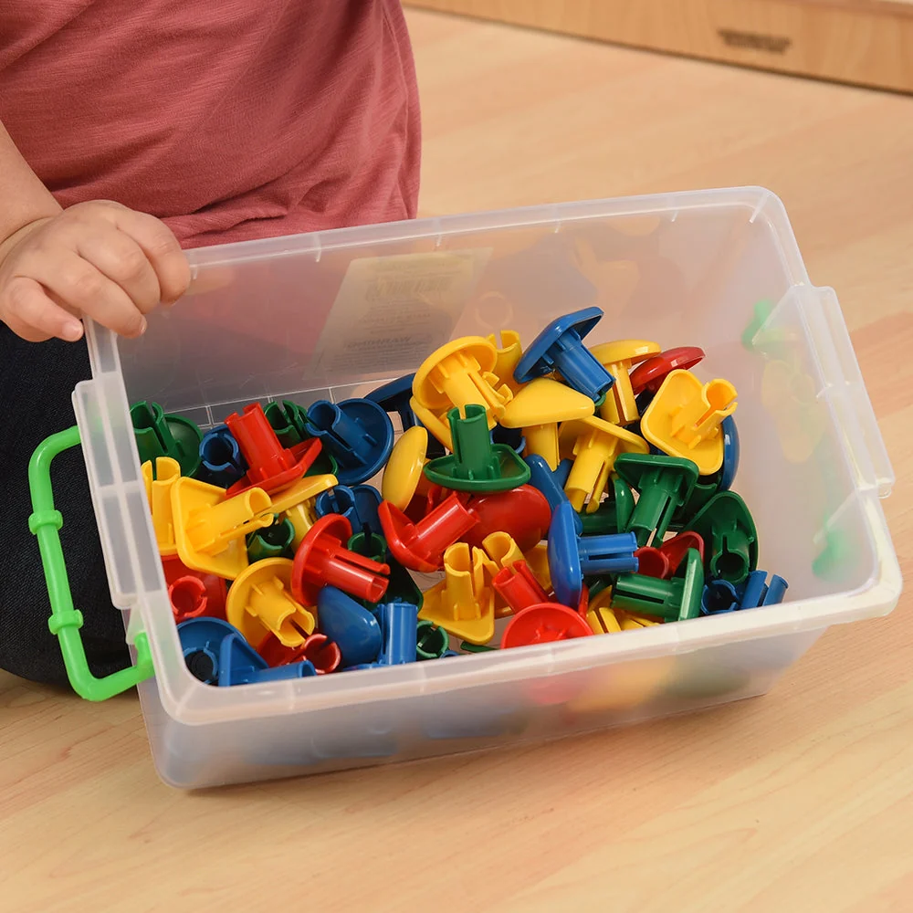 STEM Mega Pegboard Set | 100 Jumbo Pegs with Stand for Sorting, Patterns & Fine Motor Skills - Image 5