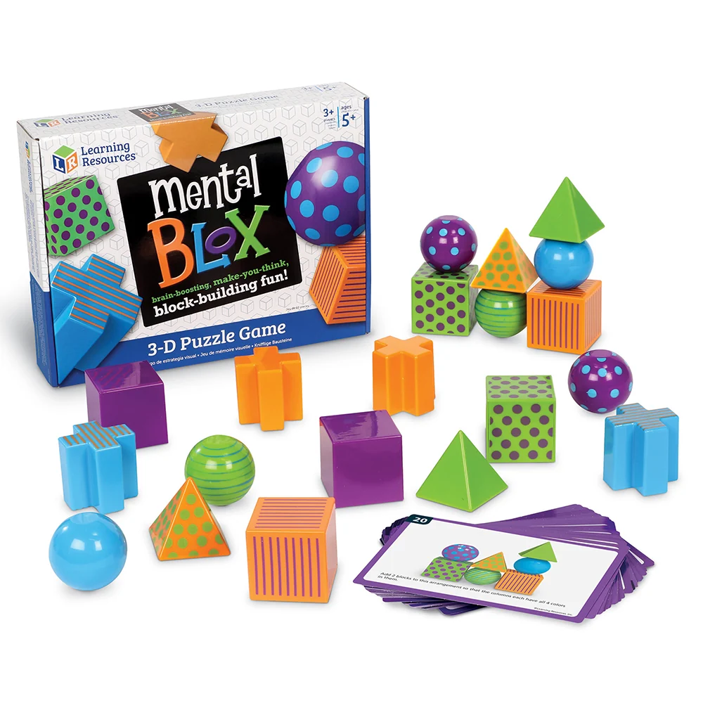 Critical Thinking Puzzle Game for Kids – 20 Activity Cards & Multicolor Blocks – Spatial Reasoning, Pattern Matching & STEM Learning, Ages 5-13 - Image 8