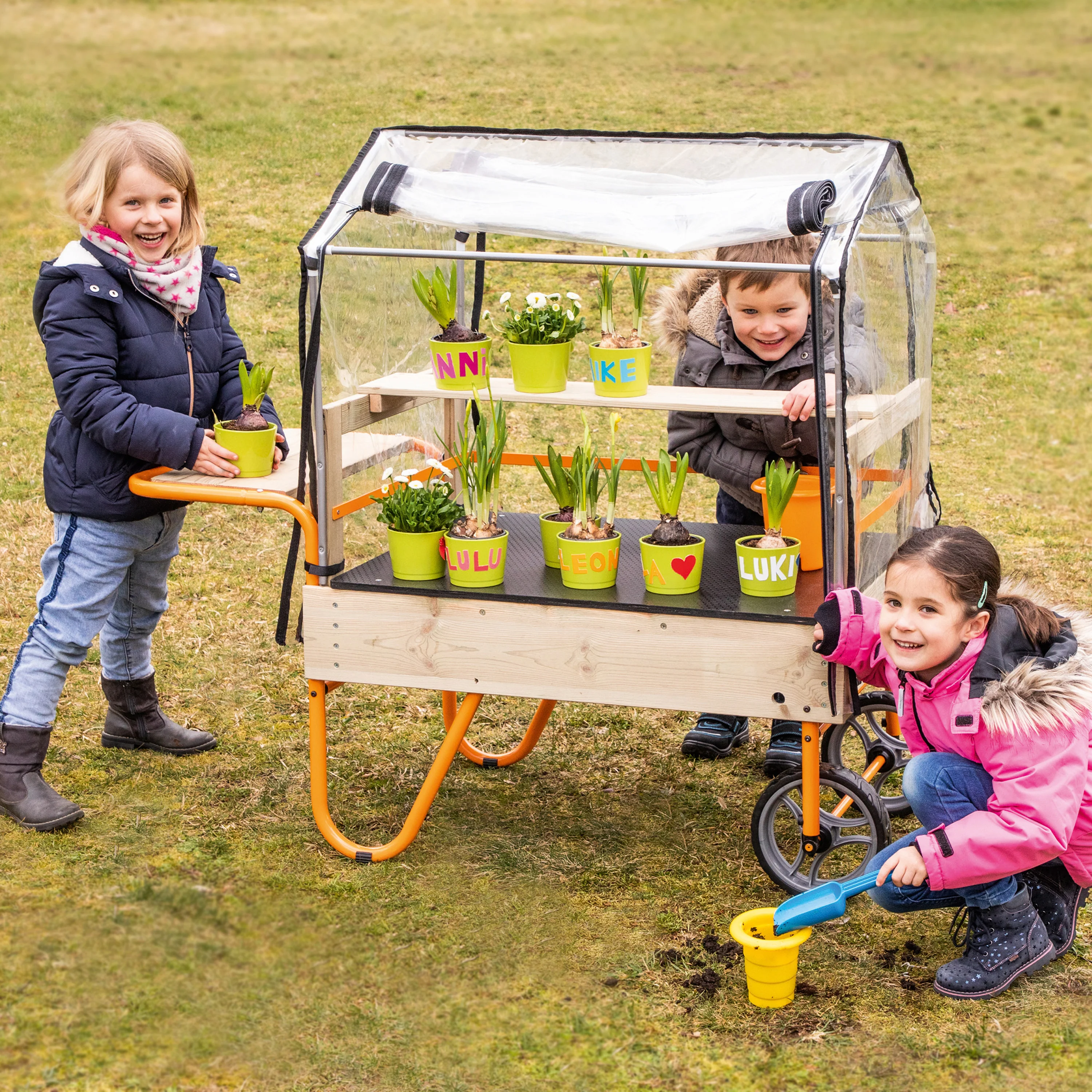 Mobile Greenhouse Little Gardener | Rolling Children's Greenhouse for Gardening & STEM Learning - Image 6