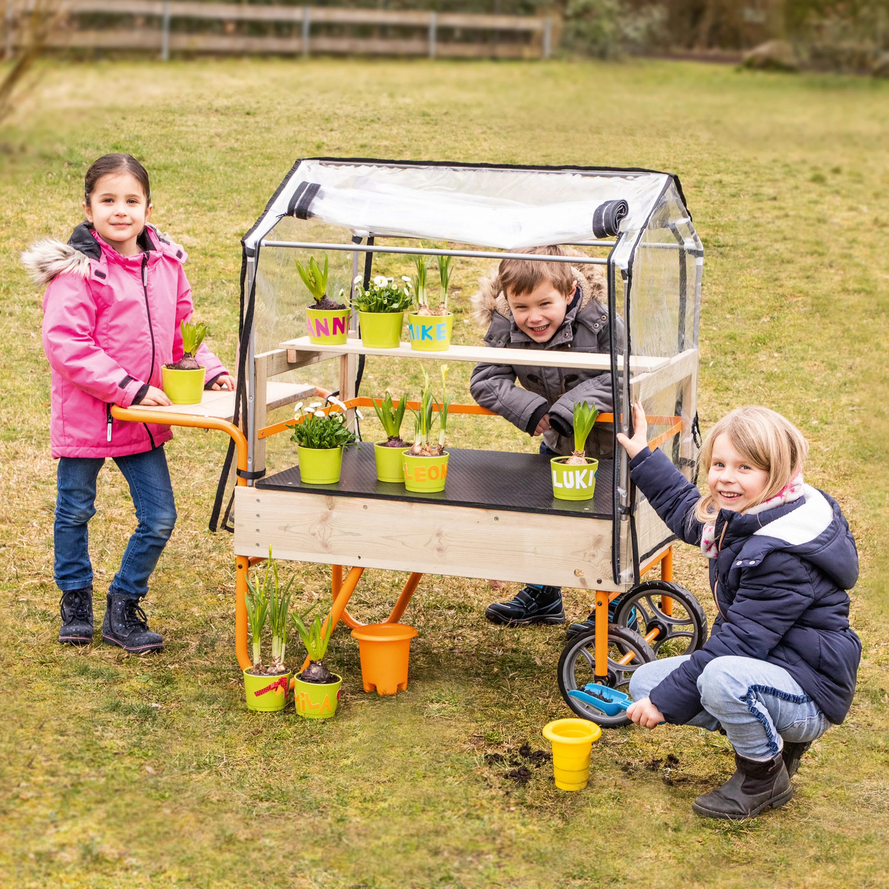 Mobile Greenhouse Little Gardener | Rolling Children's Greenhouse for Gardening & STEM Learning - Image 7
