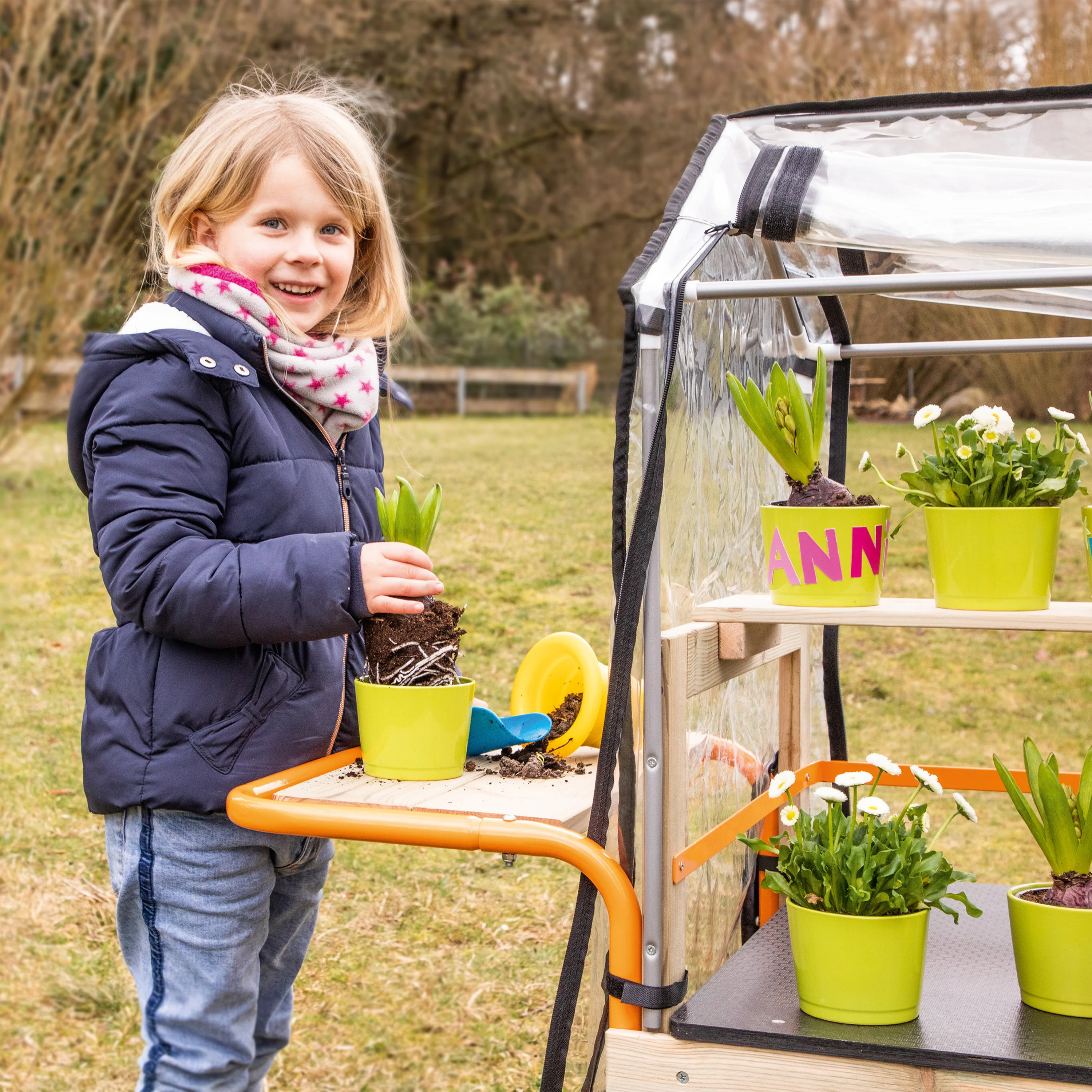 Mobile Greenhouse Little Gardener | Rolling Children's Greenhouse for Gardening & STEM Learning - Image 8