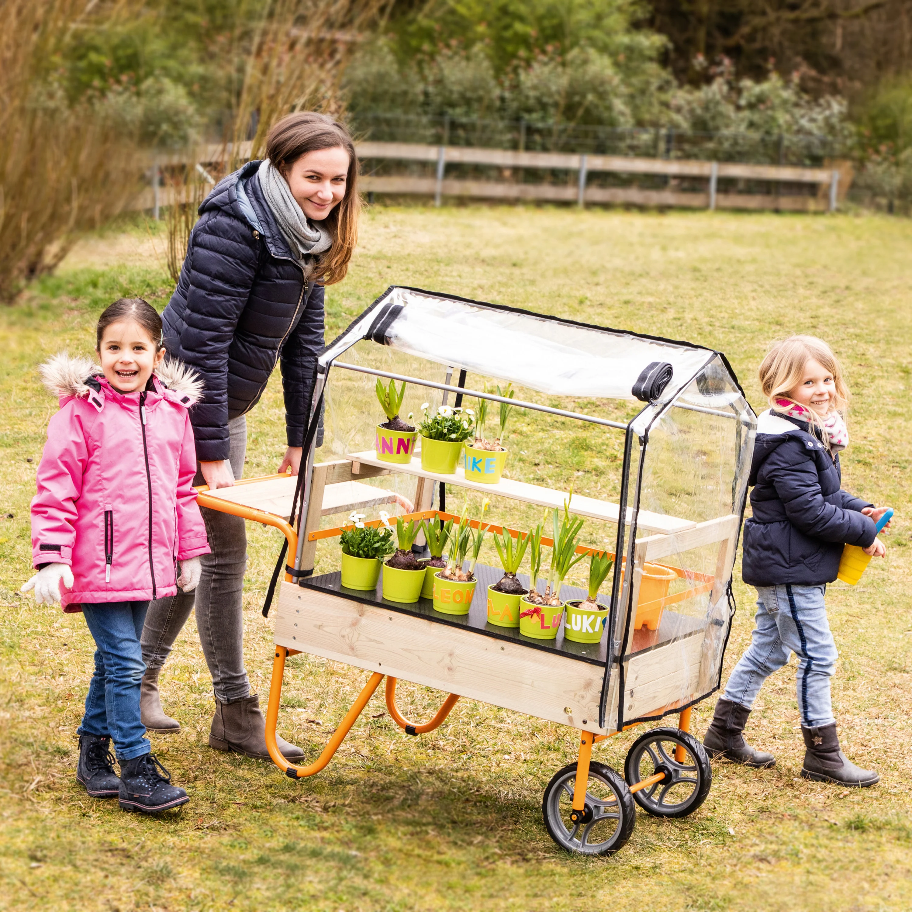 Mobile Greenhouse Little Gardener | Rolling Children's Greenhouse for Gardening & STEM Learning - Image 9