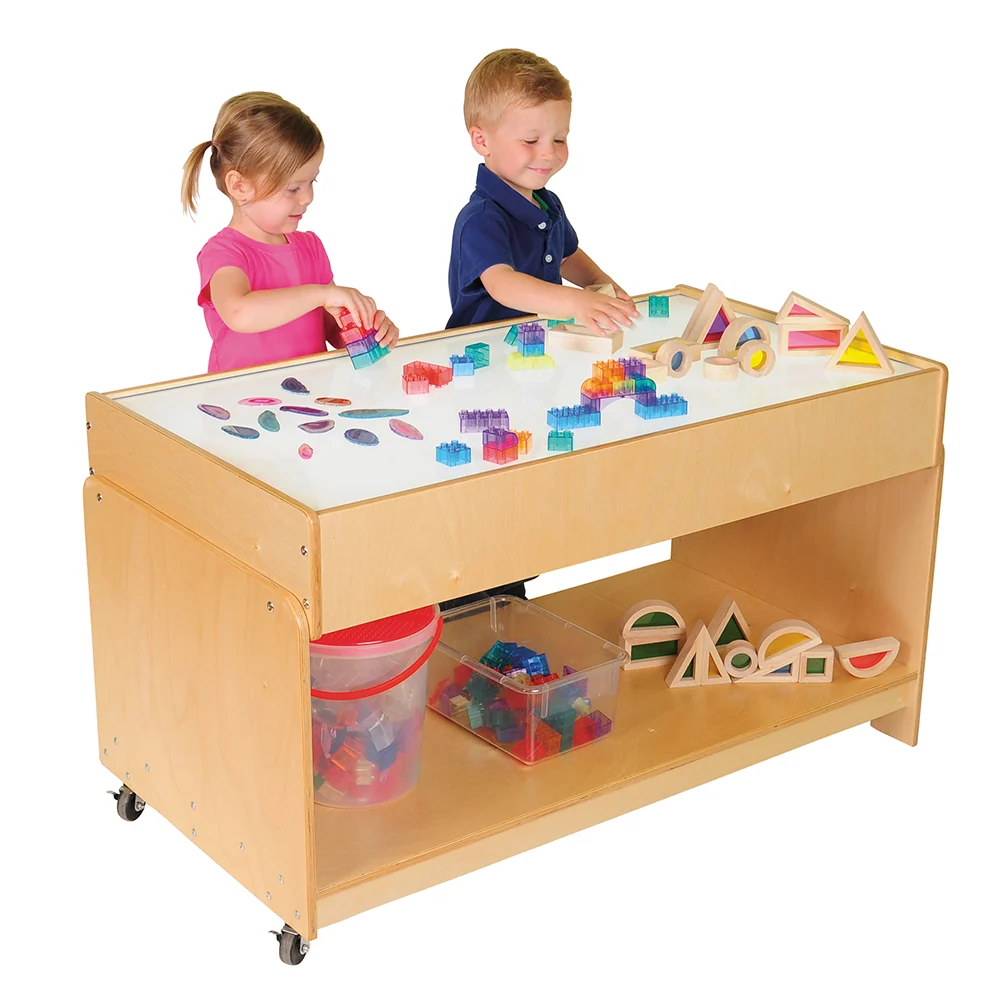 Mobile Wooden Classroom LED Light Table - Image 5
