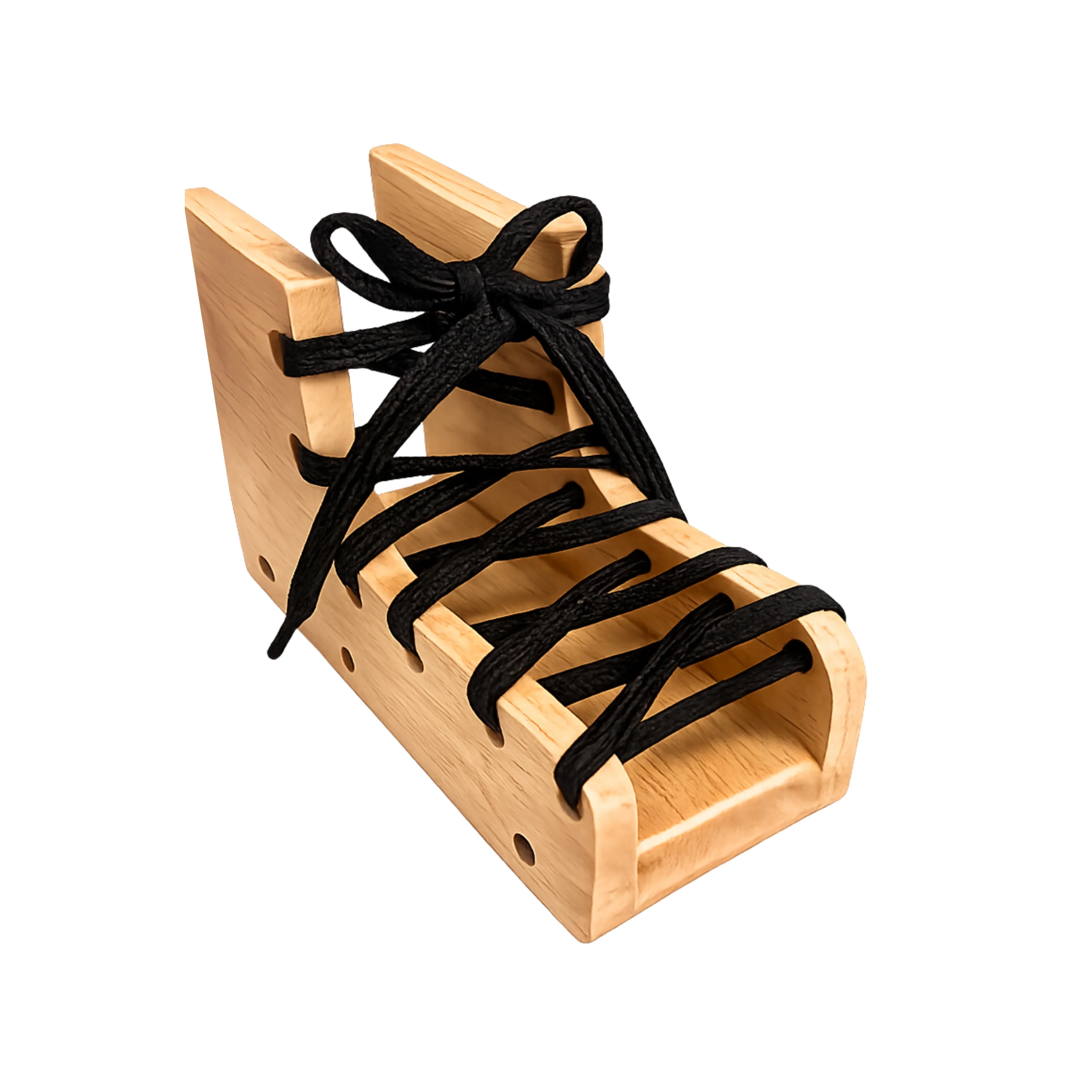 Montessori Wooden Lacing Boot