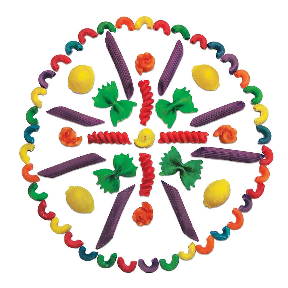 Brightly Colored Macaroni Shapes | 1 lb. Non-Toxic Craft Shapes - Image 3