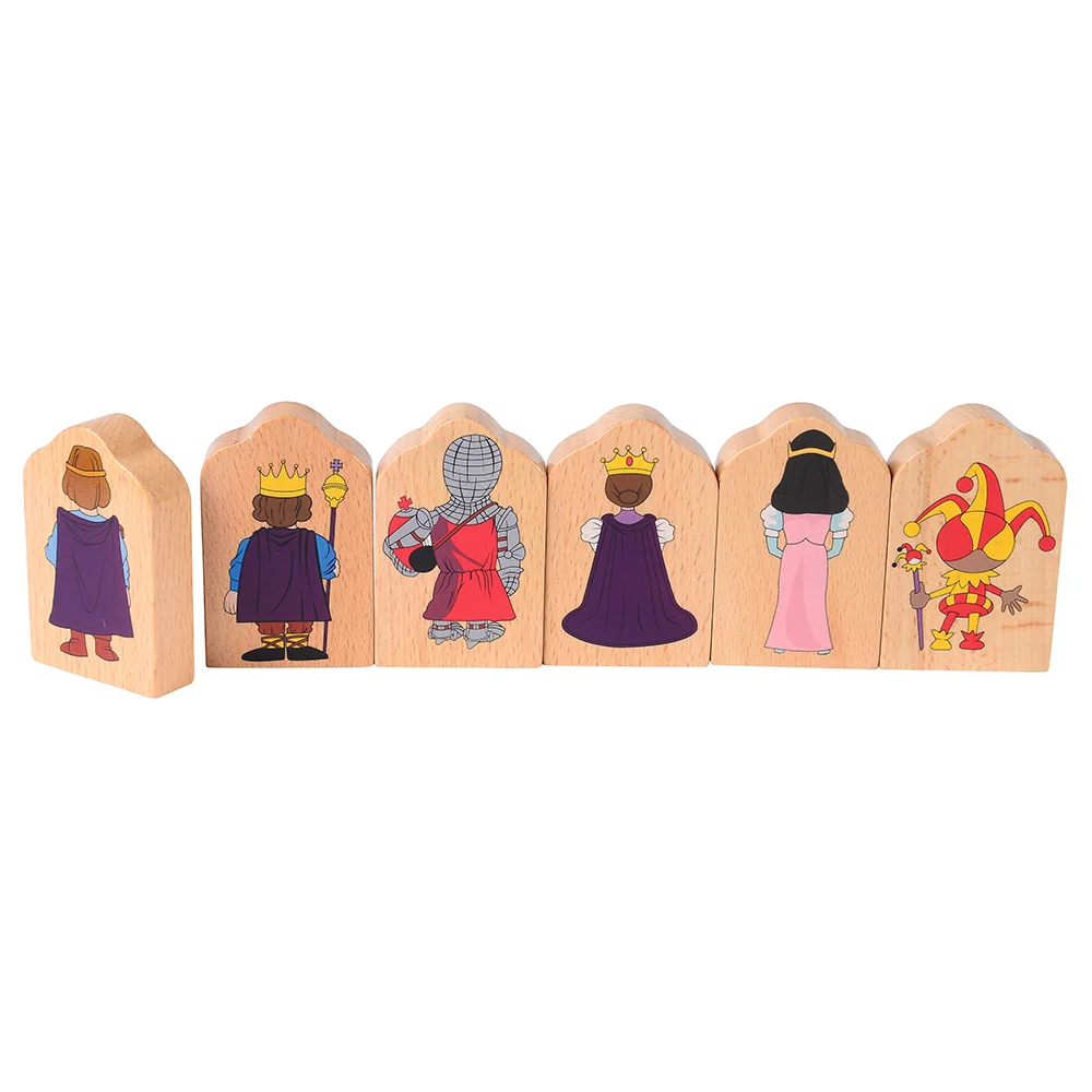 Multi-Ethnic Royal Court Wooden Play Figures | 16-Piece Beech Wood Set - Image 5