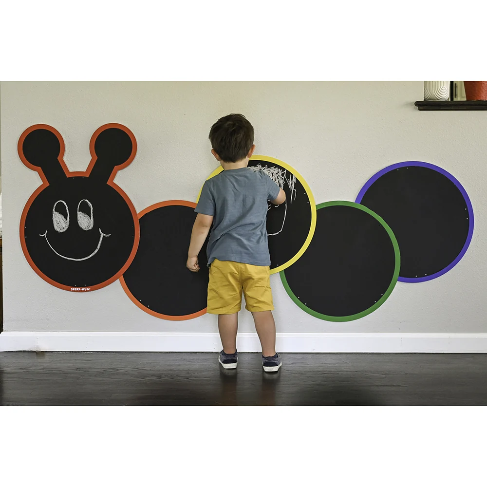 Multiple-Panel Outdoor Chalkboard | Giant Caterpillar - Image 2