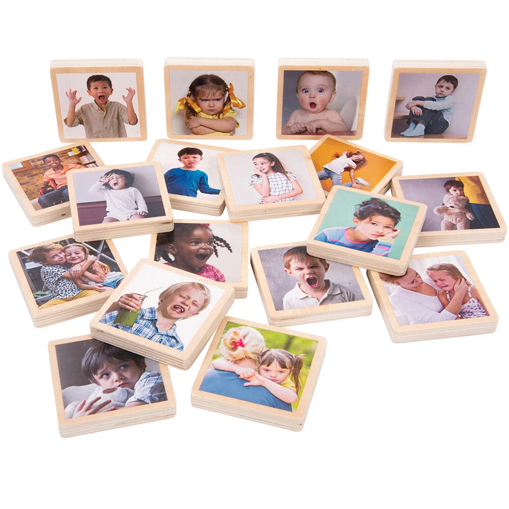 My Emotions Wooden Tiles
