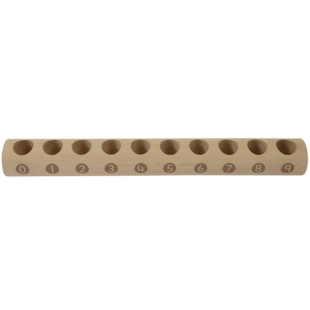 Eco-Friendly Wooden Counting Log with Sticks | Natural Early Math Toy - Image 6