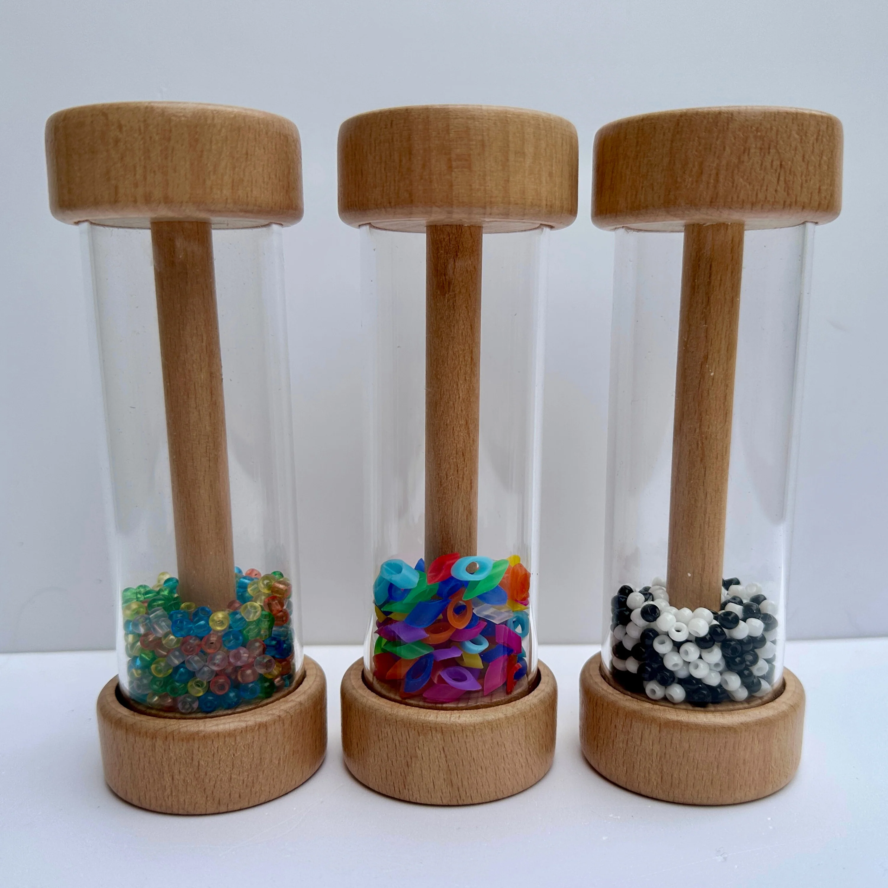 Rattle Rollers Sensory Toy Set | Wooden Baby Rattle Rollers with Sound, Glow & Visual Stimulation - Image 7