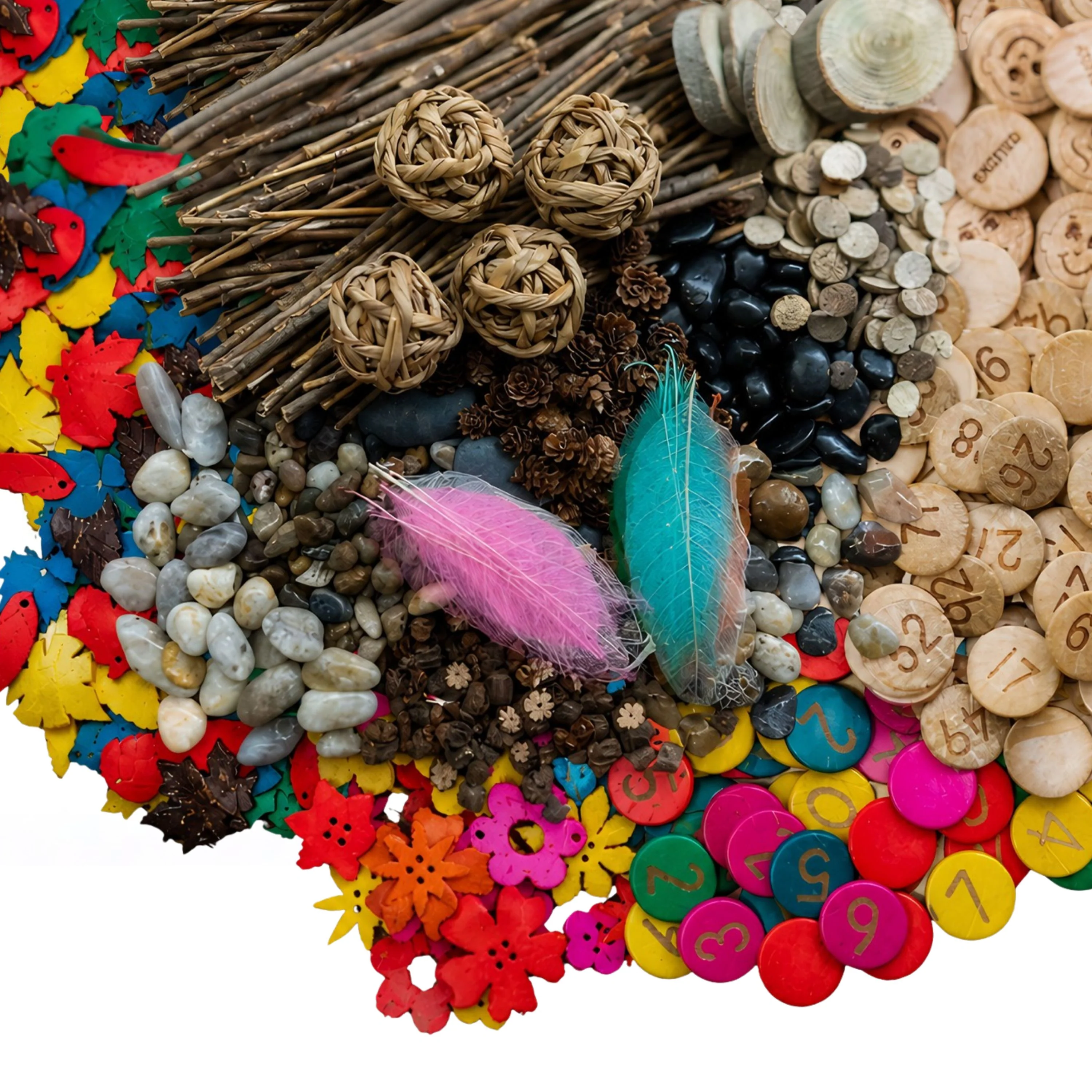 Natural Sorting Materials Kit | Eco-Friendly Loose Parts Sensory STEM Set