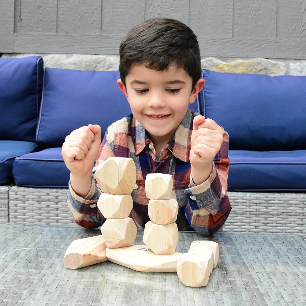 Natural Wooden Balancing Blocks - Image 10